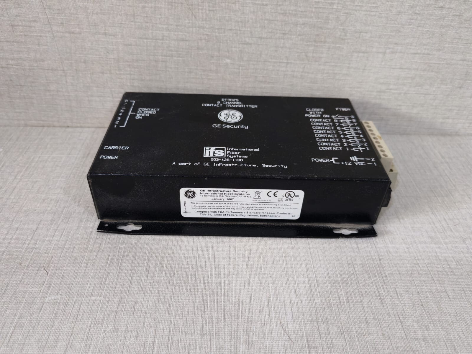 GE Security/IFS DT3025 GE Security/IFS DT3025, 8 Channel Contact Transmitter 4