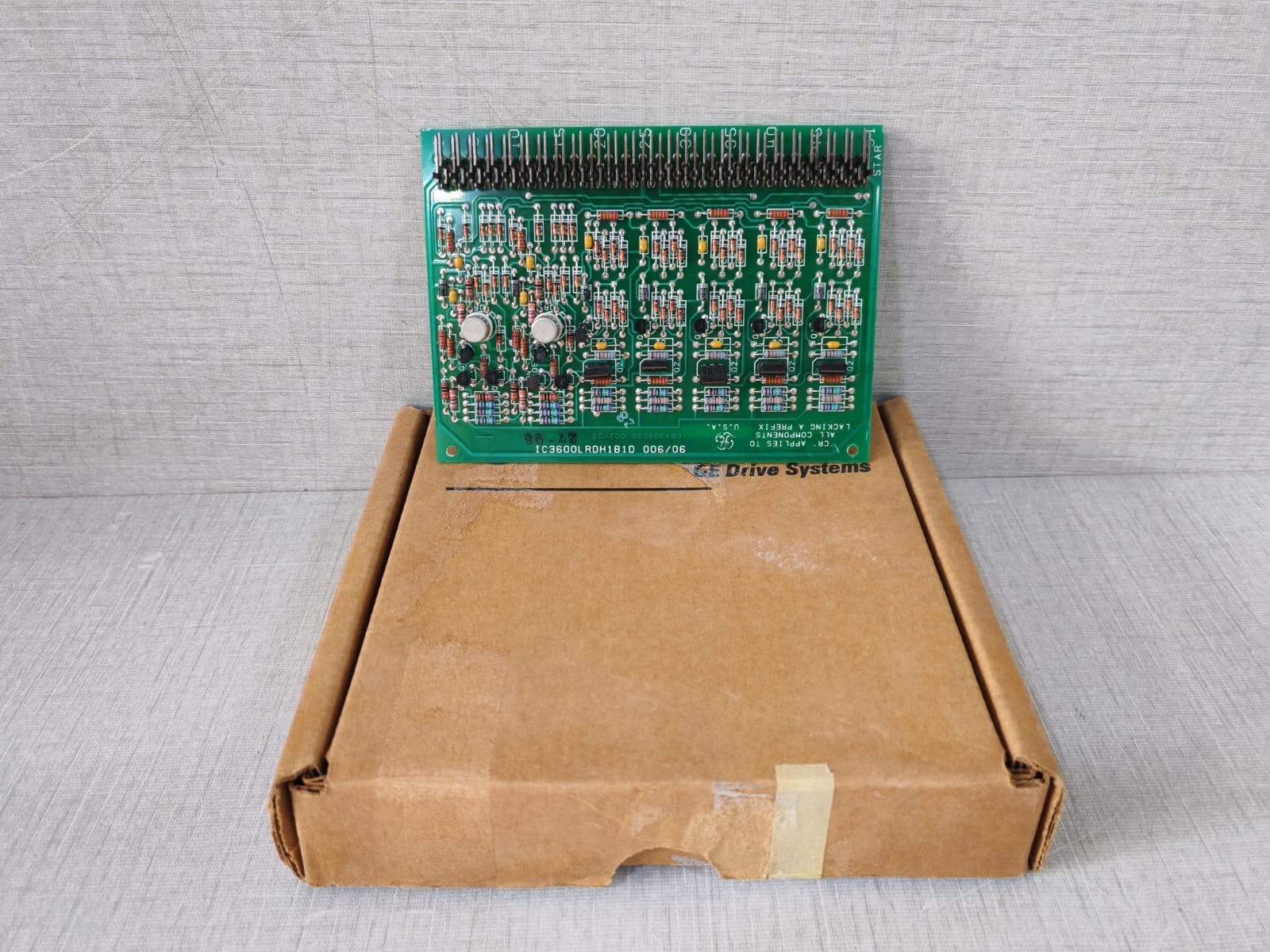 GE IC3600LRDH1B1D 006/06 PC CARD GAS TURBINE CONTROLS