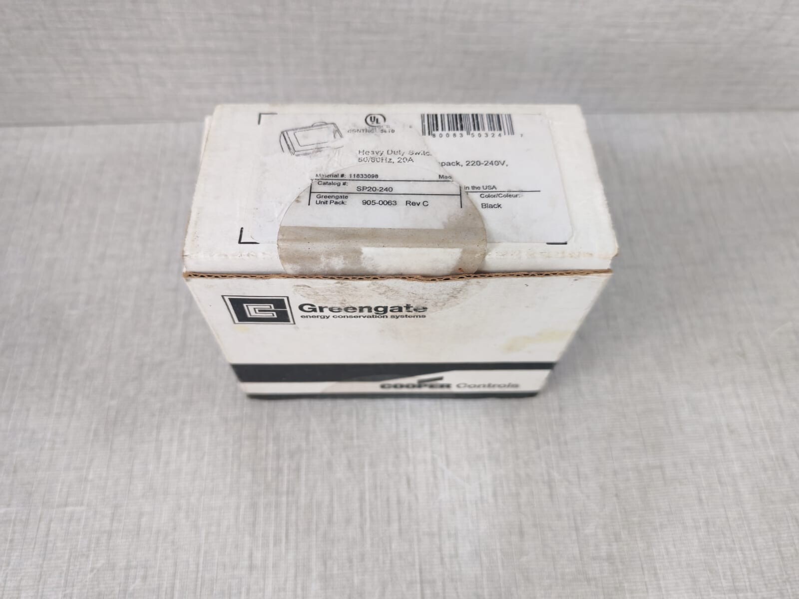 Cooper SP20-240 Cooper Greengate SP20-240 Heavy Duty Switchpack, 220-240V, 50/60Hz, 20A 9