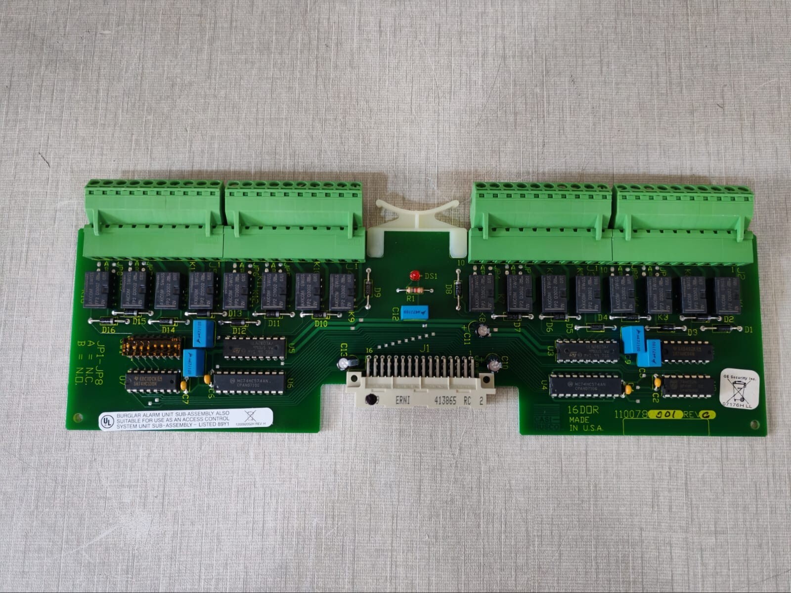 GE 110078001 GE Casi-Rusco 110078001 MICRO/5, 16 DOR PCB Card 4