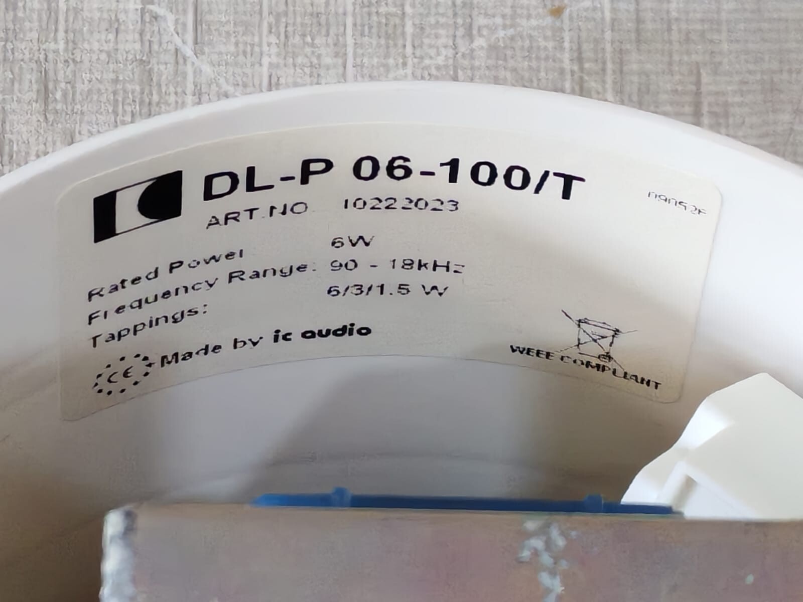 IC Audio DL-P 06-100/T IC Audio DL-P 06-100/T Ceiling Speaker 9