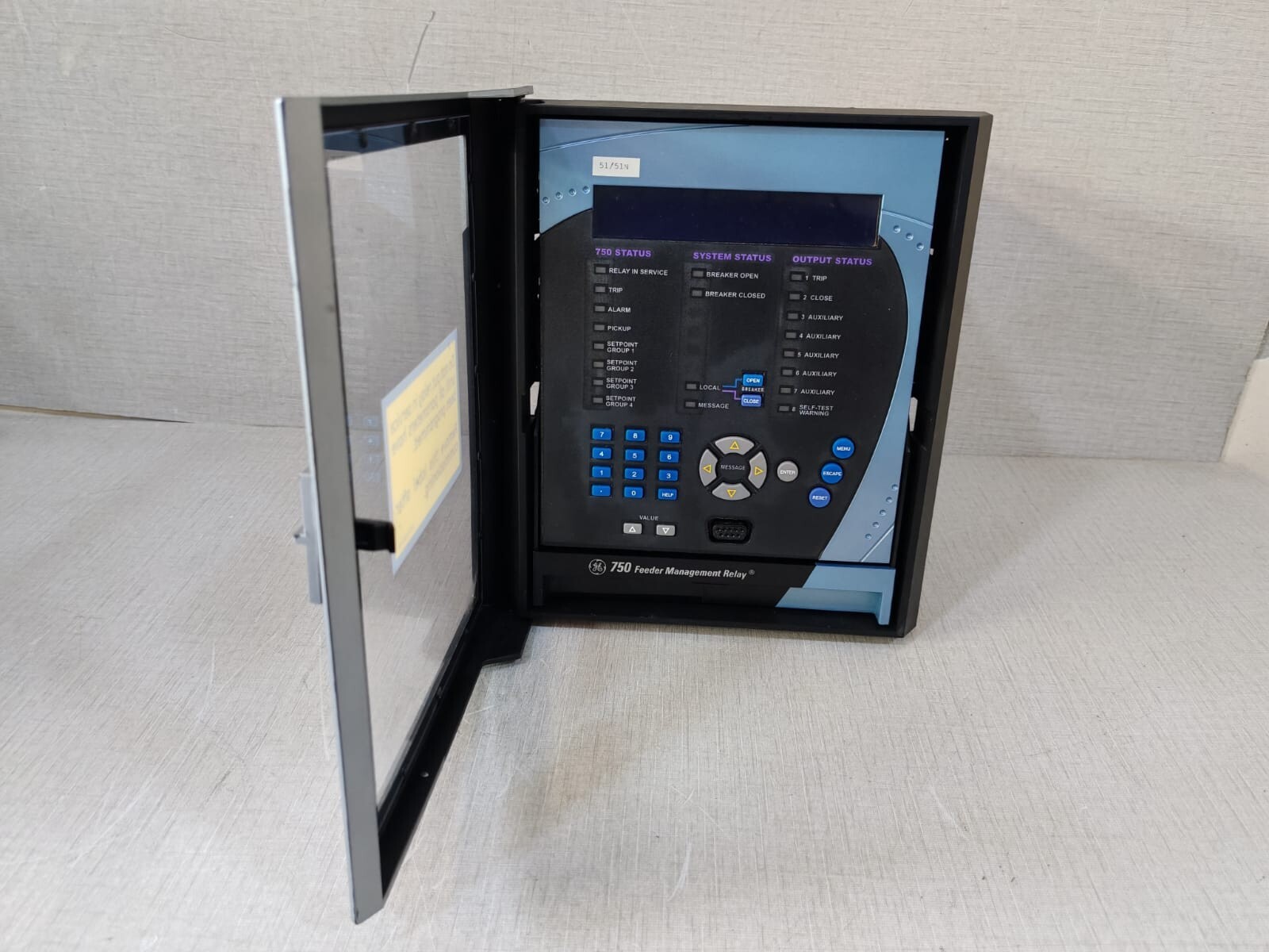 GE 750-P1-G1-S1-HI-A20-R-E-H GE SR750 Feeder Management Relay 750-P1-G1-S1-HI-A20-R-E-H w/ Case 2