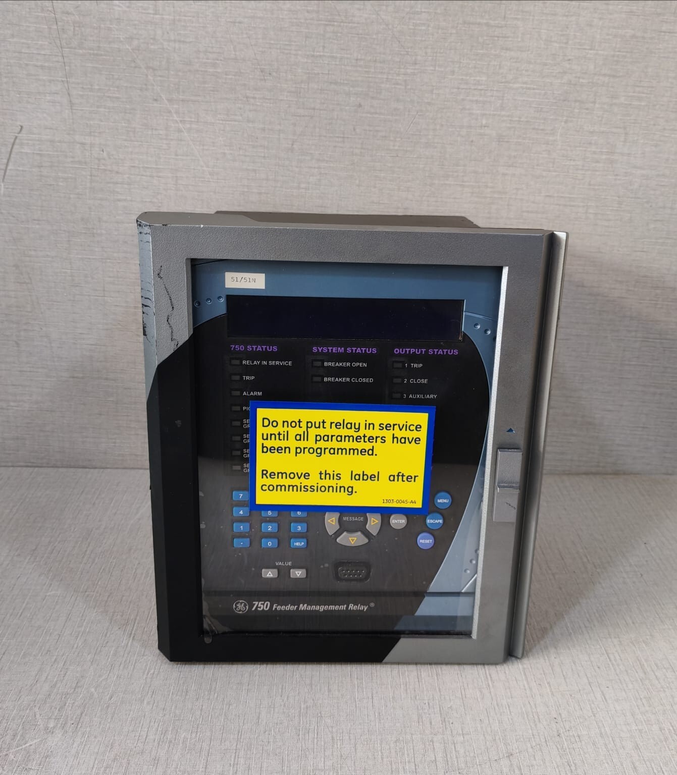 GE 750-P1-G1-S1-HI-A20-R-E-H GE SR750 Feeder Management Relay 750-P1-G1-S1-HI-A20-R-E-H w/ Case 3