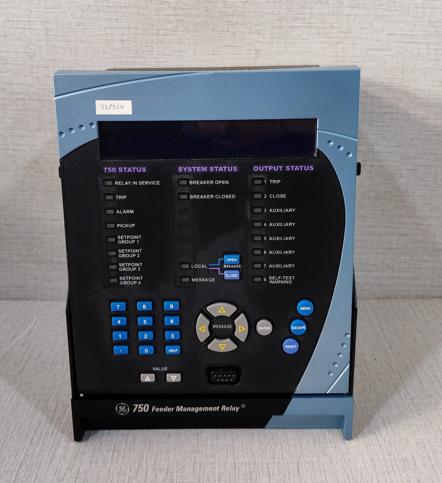 GE 750-P1-G1-S1-HI-A20-R-E-H GE SR750 Feeder Management Relay 750-P1-G1-S1-HI-A20-R-E-H w/ Case 4