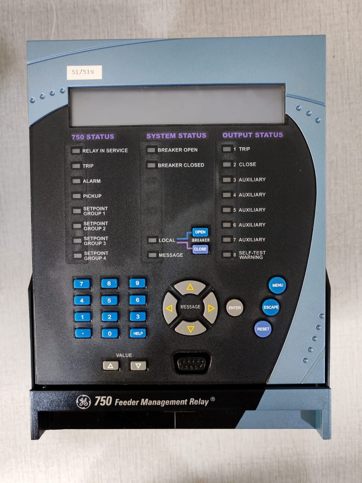 GE 750-P1-G1-S1-HI-A20-R-E-H GE SR750 Feeder Management Relay 750-P1-G1-S1-HI-A20-R-E-H w/ Case 5