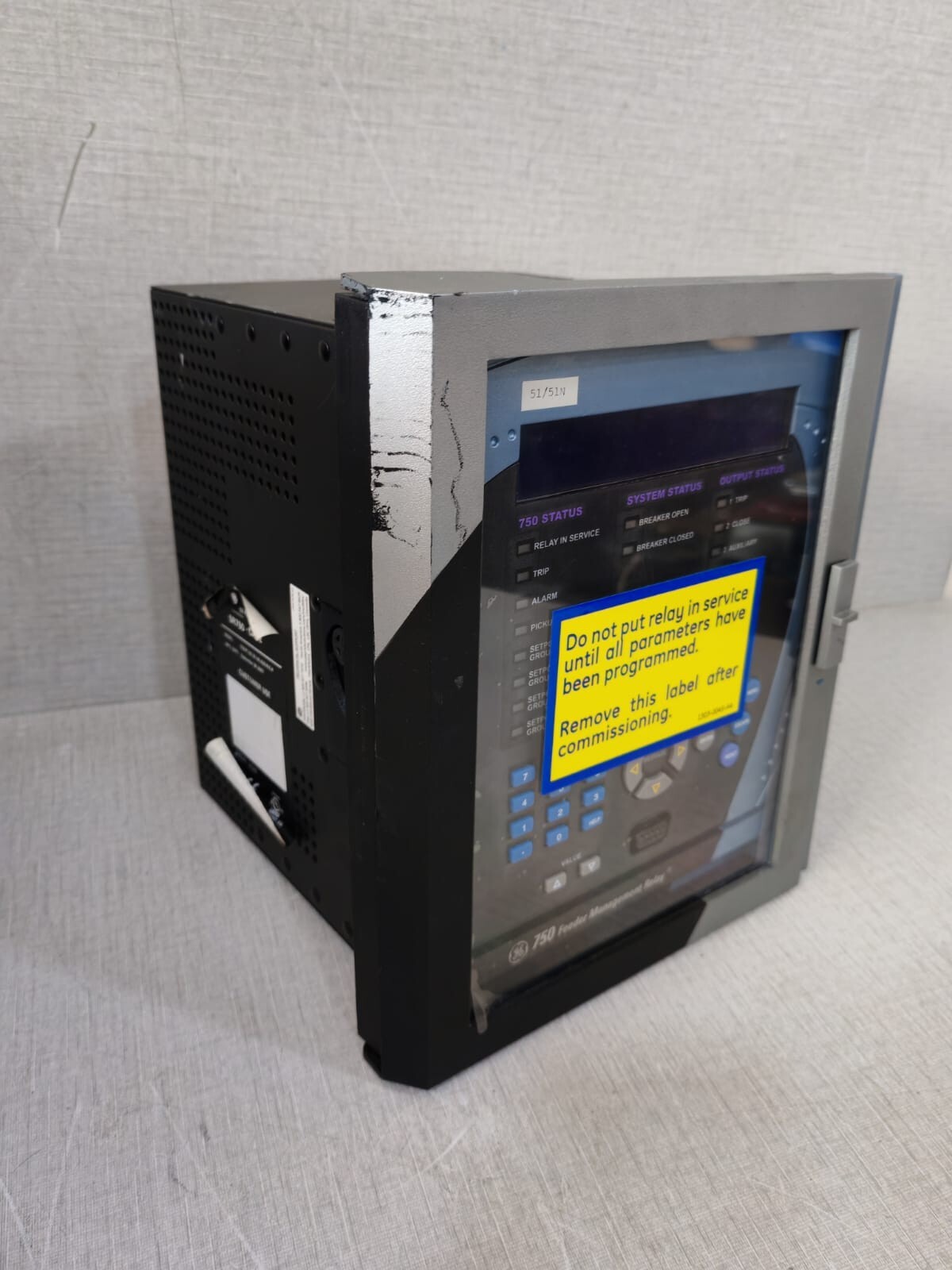 GE 750-P1-G1-S1-HI-A20-R-E-H GE SR750 Feeder Management Relay 750-P1-G1-S1-HI-A20-R-E-H w/ Case 7