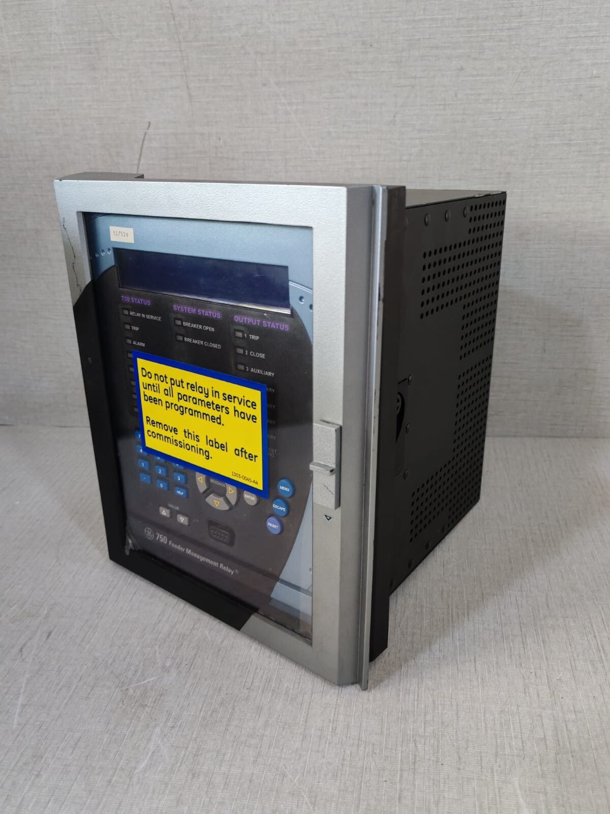 GE 750-P1-G1-S1-HI-A20-R-E-H GE SR750 Feeder Management Relay 750-P1-G1-S1-HI-A20-R-E-H w/ Case 9
