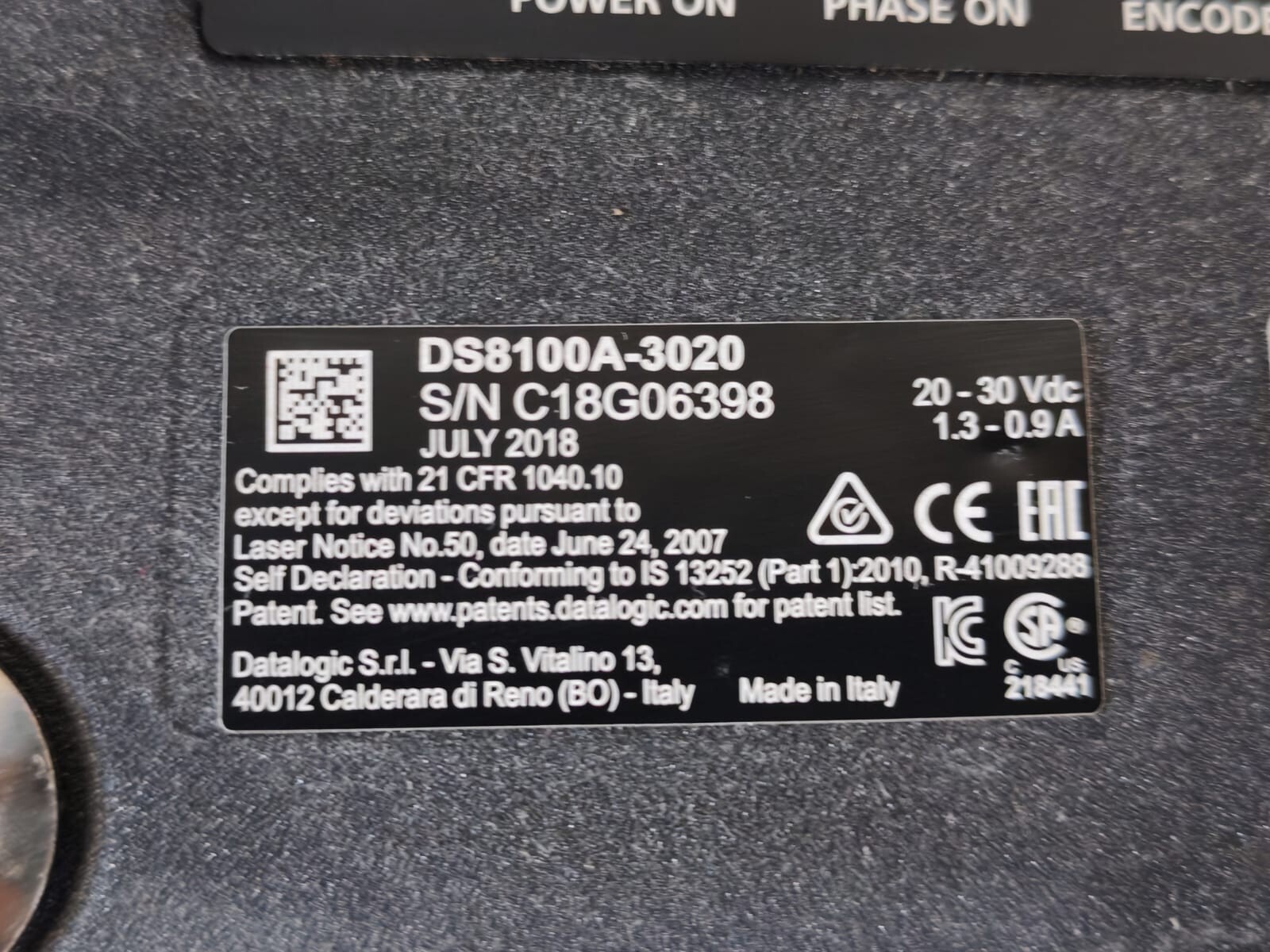 Datalogic DS8100A-3020 LCD DISPLAY AND KEYPAD PANEL FOR DATALOGIC DS8100A-3020 2