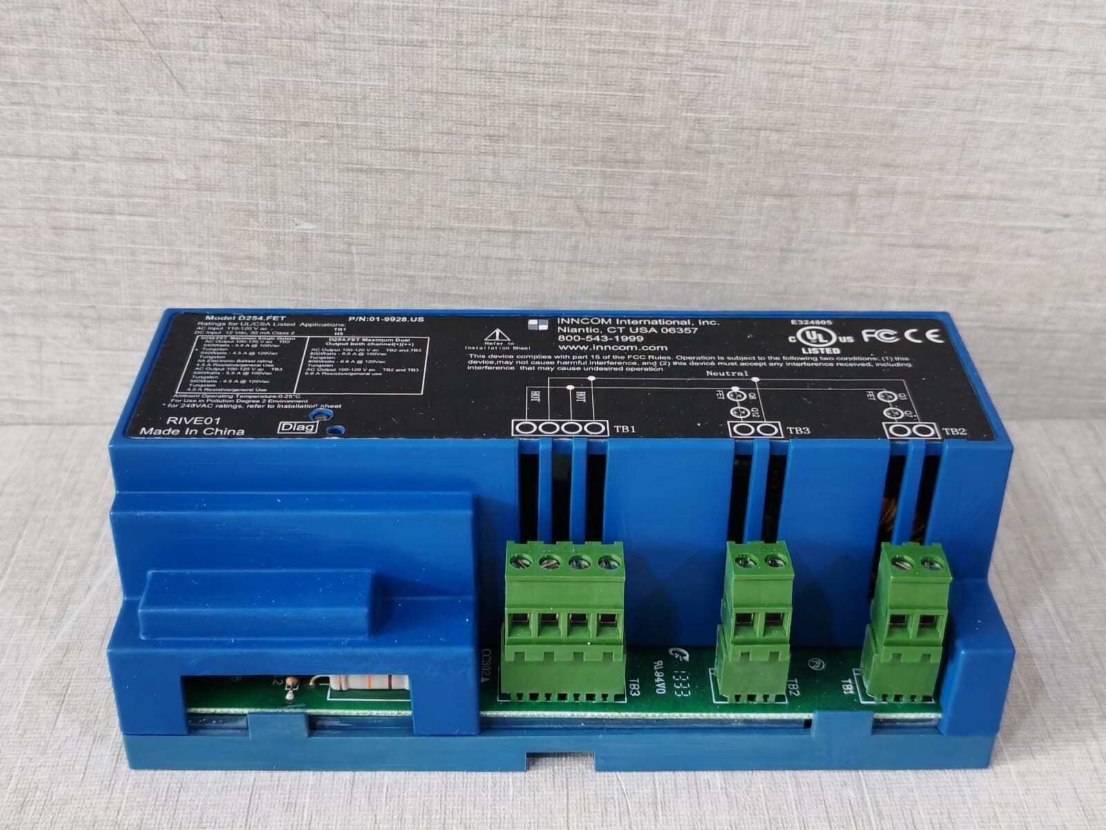 Honeywell 01-9928.US WITH 02-9922 HONEYWELL D254.FET RAIL LAMP DIMMER 01-9928.US WITH 02-9922 REV C BOARD 6