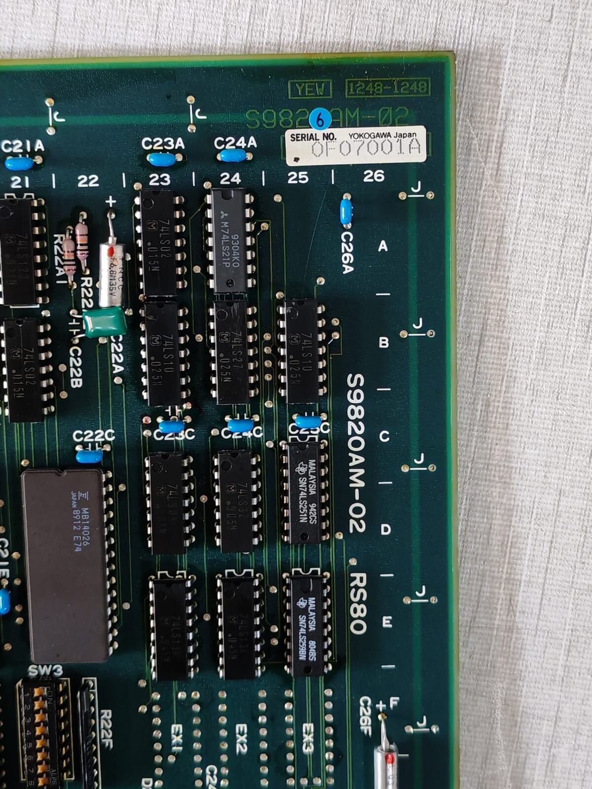 Yokogawa RS81 Yokogawa RS81*B Yokogawa Interface Module PCB Card - Without Original Box 7