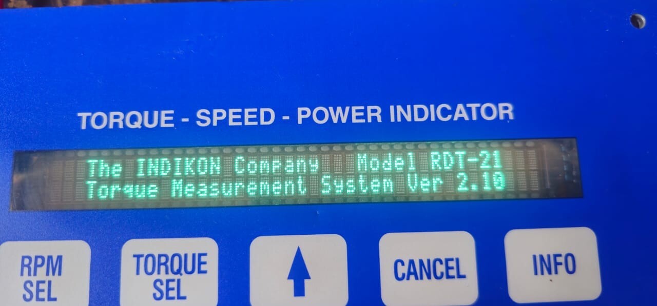 Indikon RDT2111D33743 Indikon RDT-21 Torque Speed Power Indicator P/n: RDT2111D33743 2