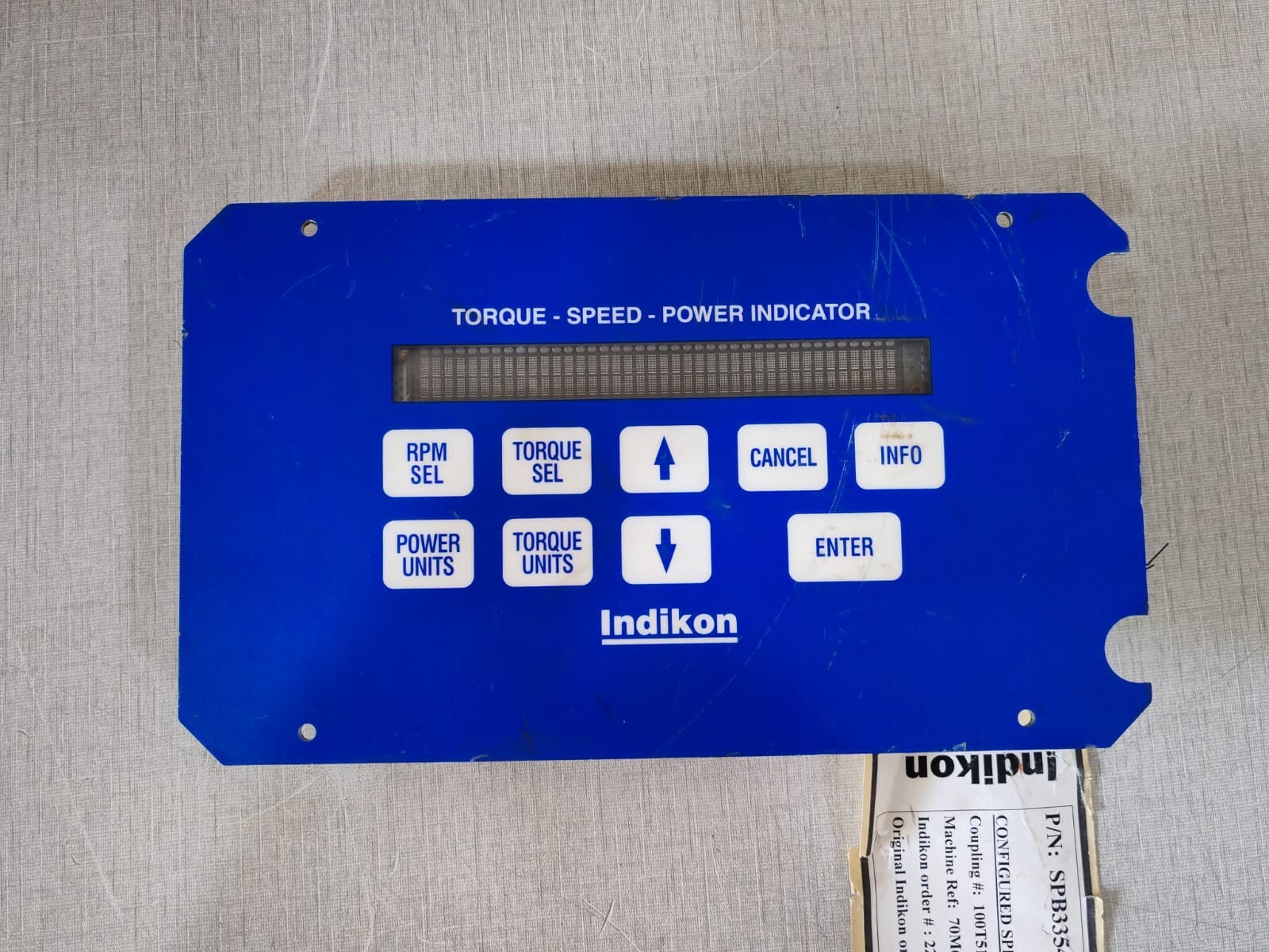 Indikon RDT2111D33743 Indikon RDT-21 Torque Speed Power Indicator P/n: RDT2111D33743 6