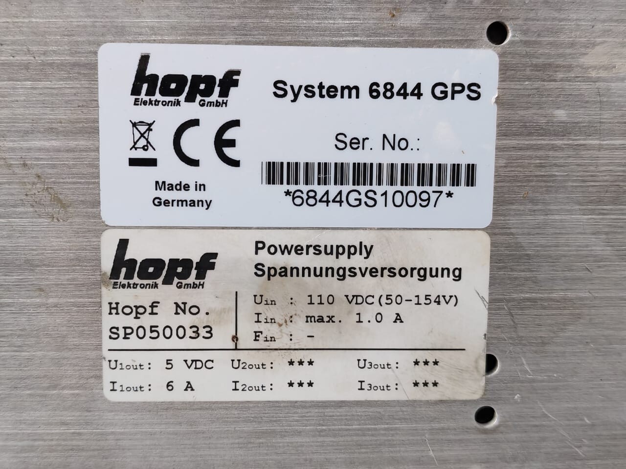 HOPF Elektronik SP050033 HOPF Elektronik 6844 GPS System Power Supply SP050033 2