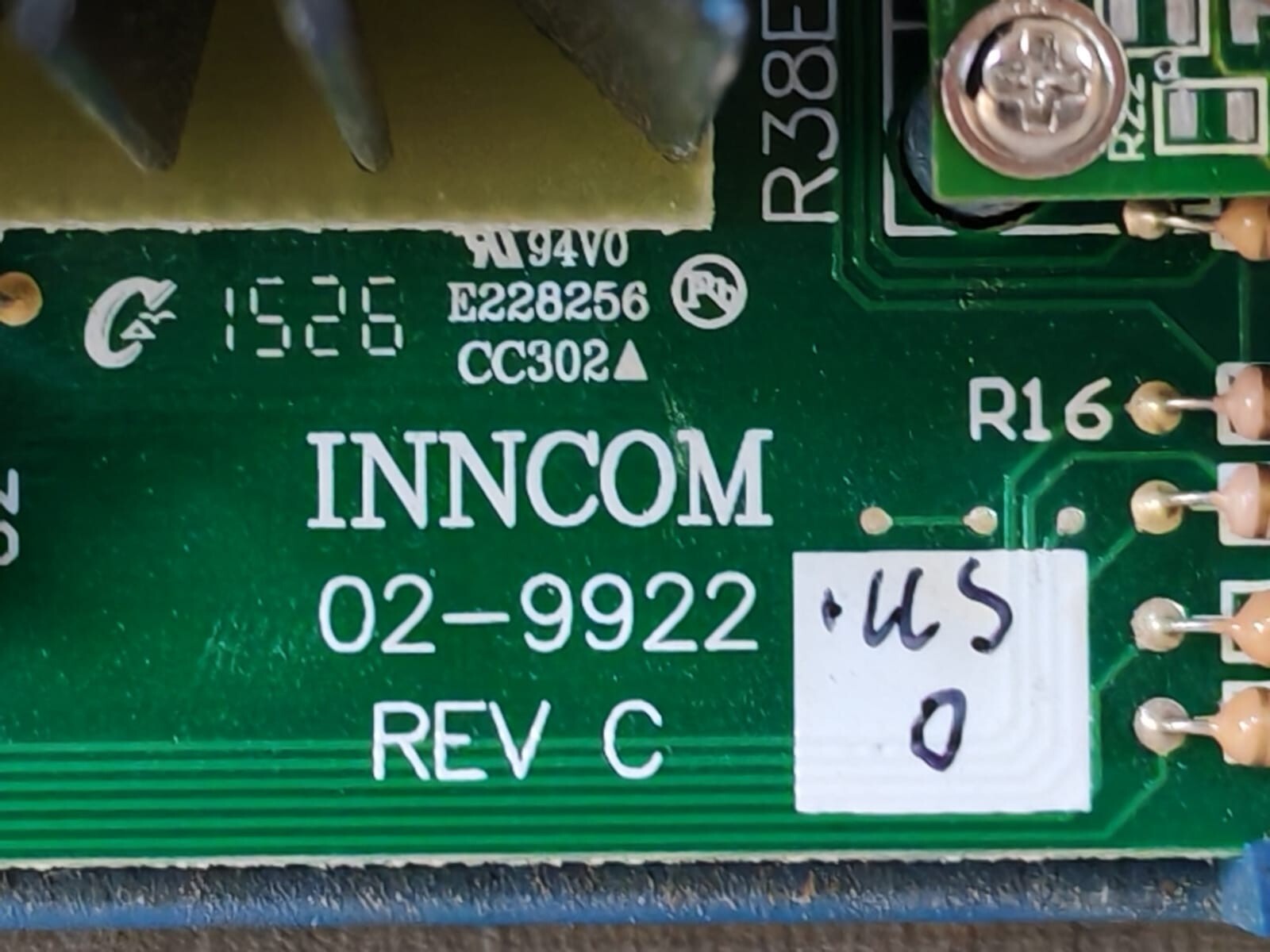 Honeywell 01-9918 WITH 02-9922 HONEYWELL D254.DIN.110.US RAIL LAMP DIMMER P/N: 01-9918 WITH 02-9922 REV.C BOARD 5