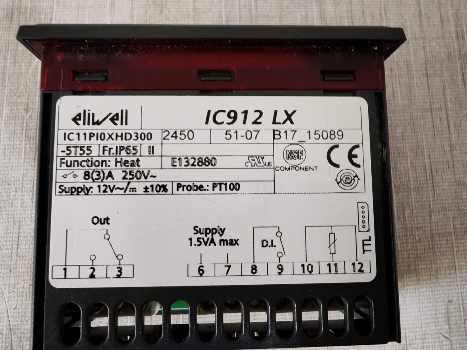 ELIWELL IC912LX IC912LX Eliwell Temperature Controller IC11PI0XHD300 5