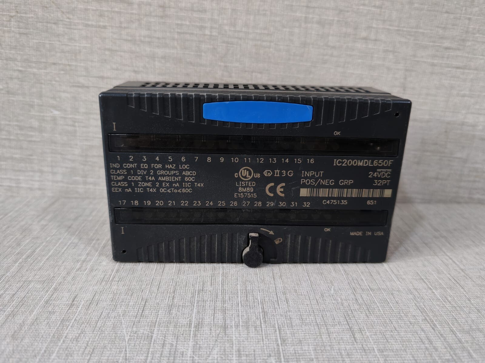 GE FANUC IC200MDL650F INPUT MODULE