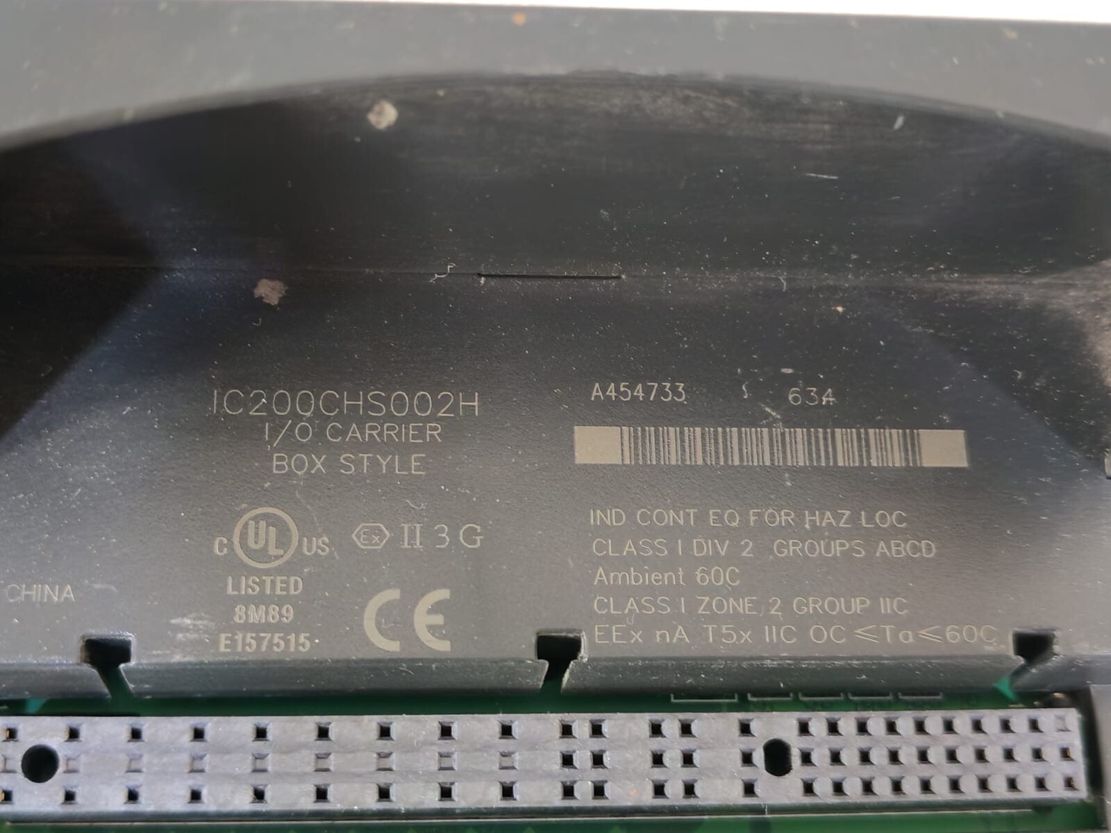 GE IC200CHS002H GE FANUC IC200CHS002H I/O CARRIER BOX STYLE 2