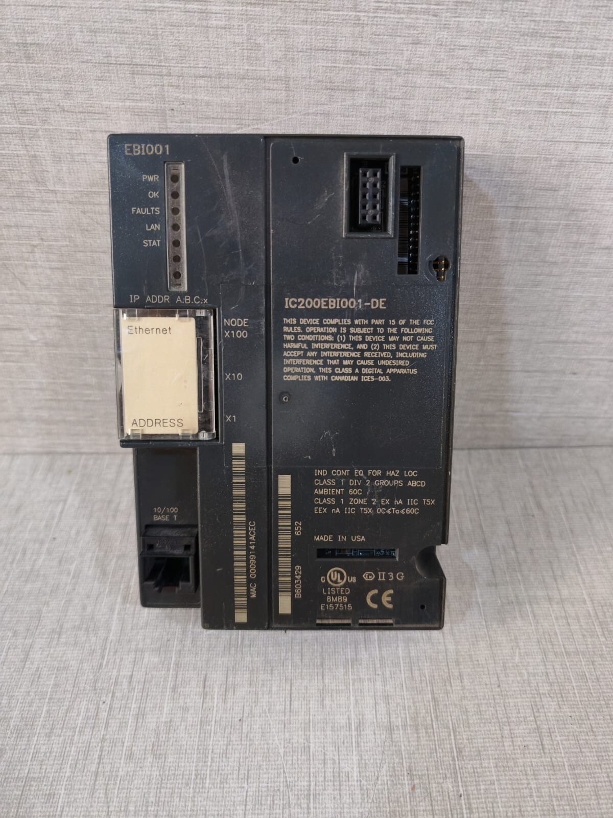 GE Fanuc IC200EBI001-DE Industrial Control System