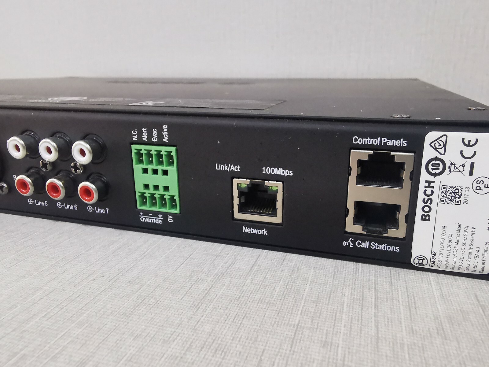 Bosch PLM-8M8 BOSCH PLM-8M8 Matrix 8‑Channel DSP Matrix Mixer 5