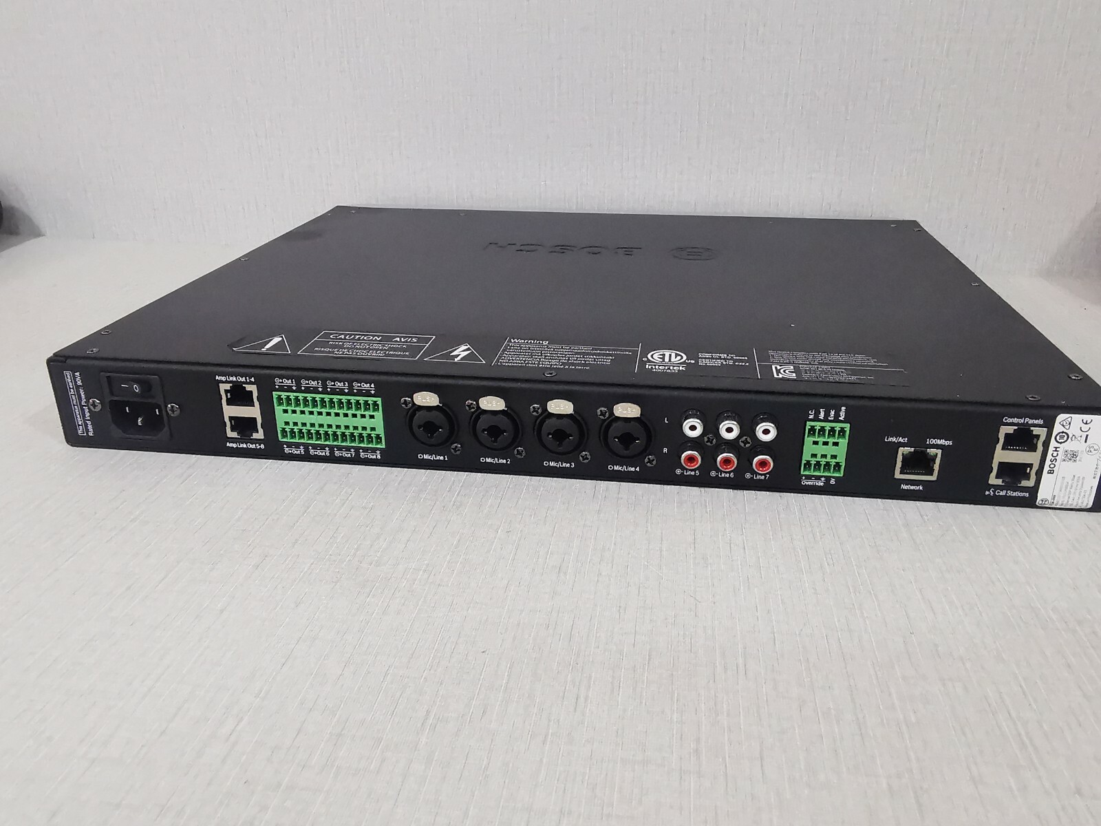 Bosch PLM-8M8 BOSCH PLM-8M8 Matrix 8‑Channel DSP Matrix Mixer 9