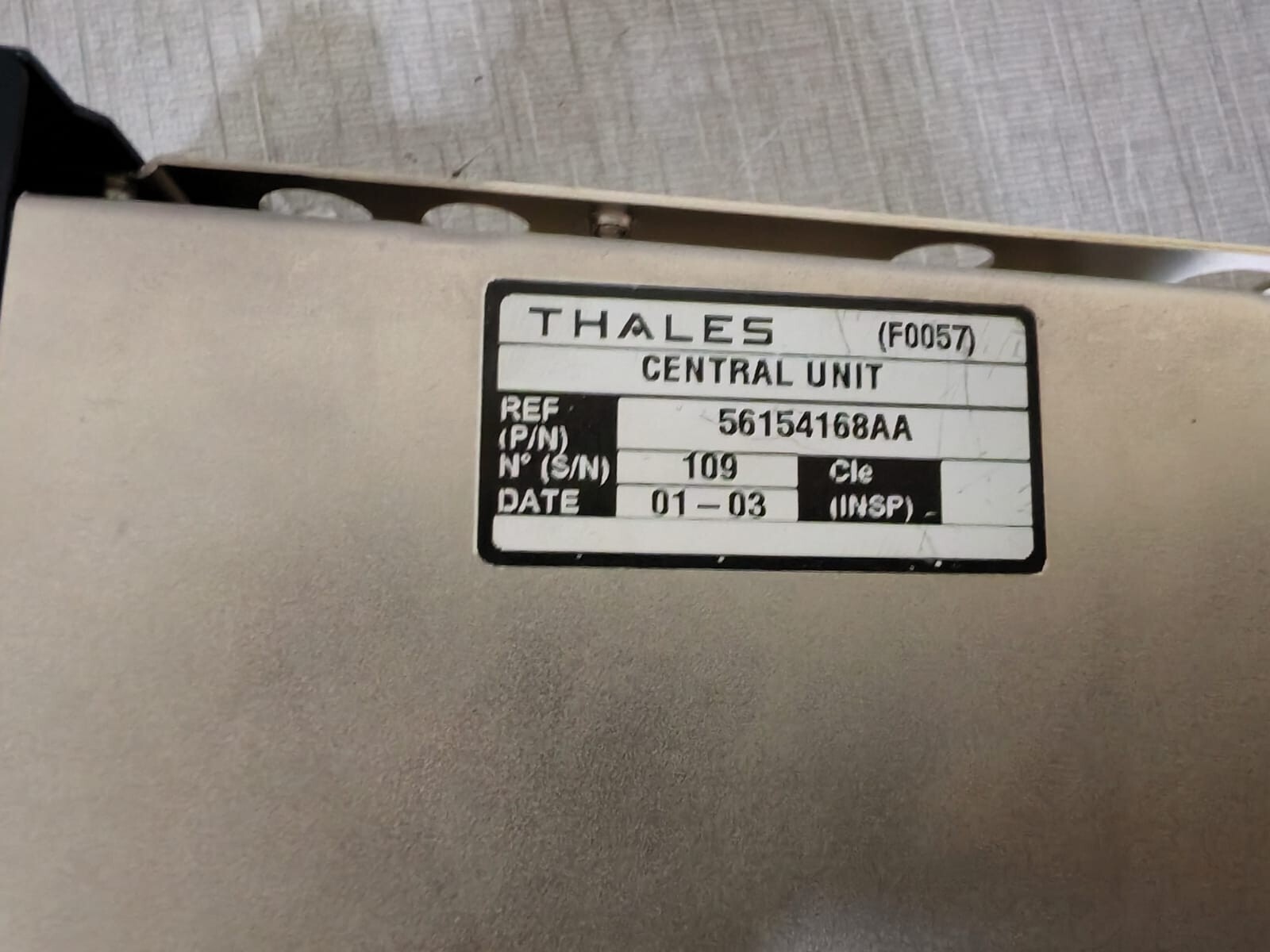 Thales 56154168AA Thales F0057 Central Unit P/n: 56154168AA 3