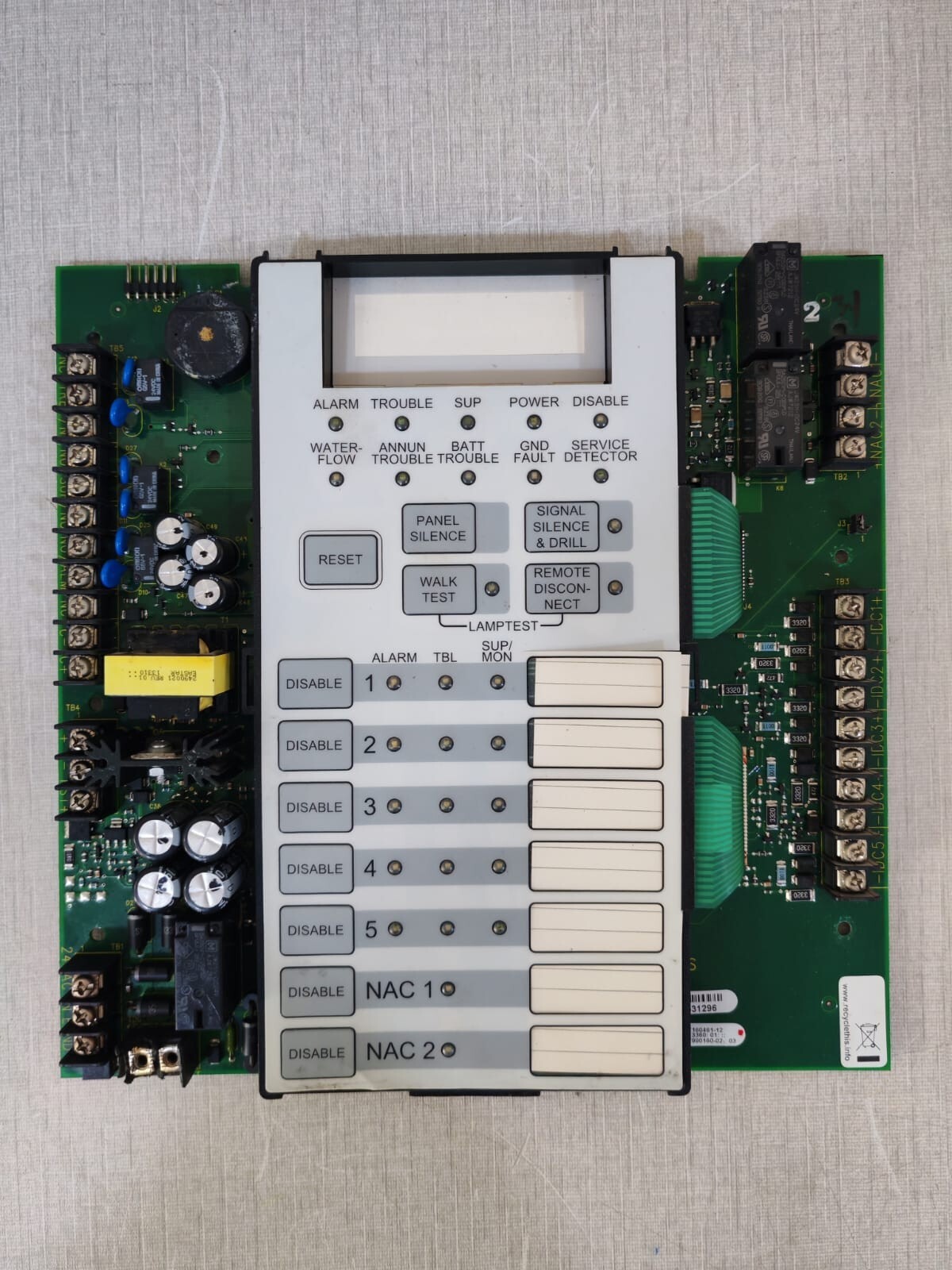 Edwards 7160461-12 Edwards 7160461-12 Operator Interface and Main Circuit Board for Fireshield 2