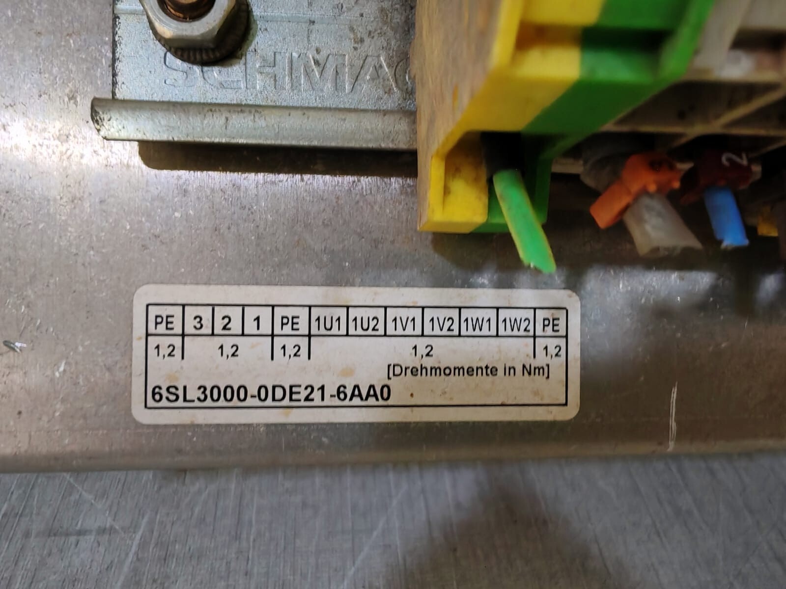 Siemens 6SL 3000-0DE21-6AA0 SIEMENS 6SL 3000-0DE21-6AA0 Simodrive 3-Phase HFD Linereactor 4