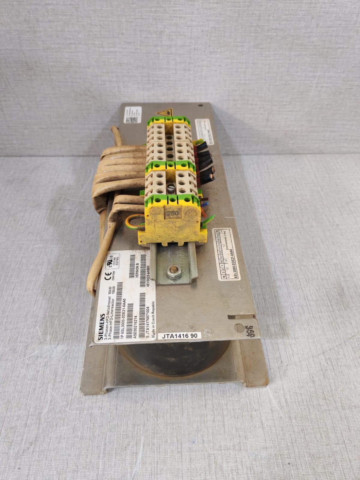 Siemens 6SL 3000-0DE21-6AA0 SIEMENS 6SL 3000-0DE21-6AA0 Simodrive 3-Phase HFD Linereactor 10