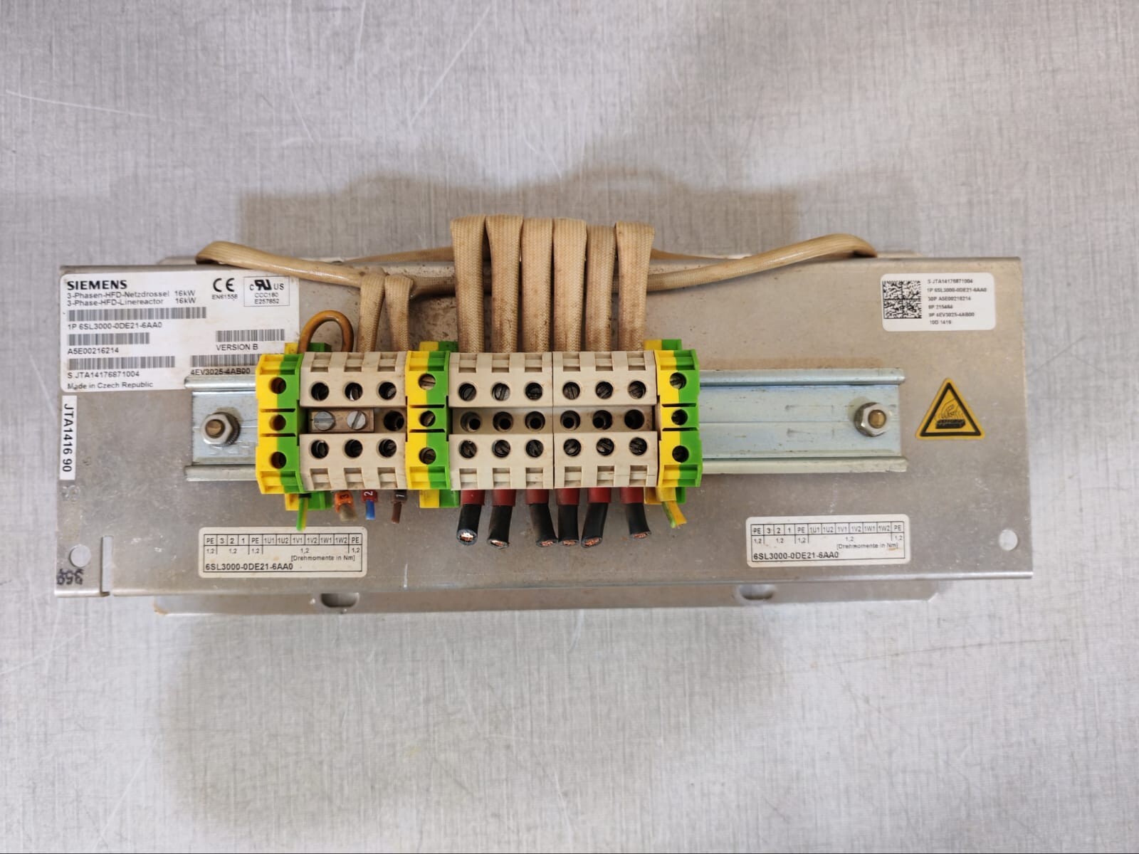 SIEMENS 6SL 3000-0DE21-6AA0 Simodrive 3-Phase HFD Linereactor