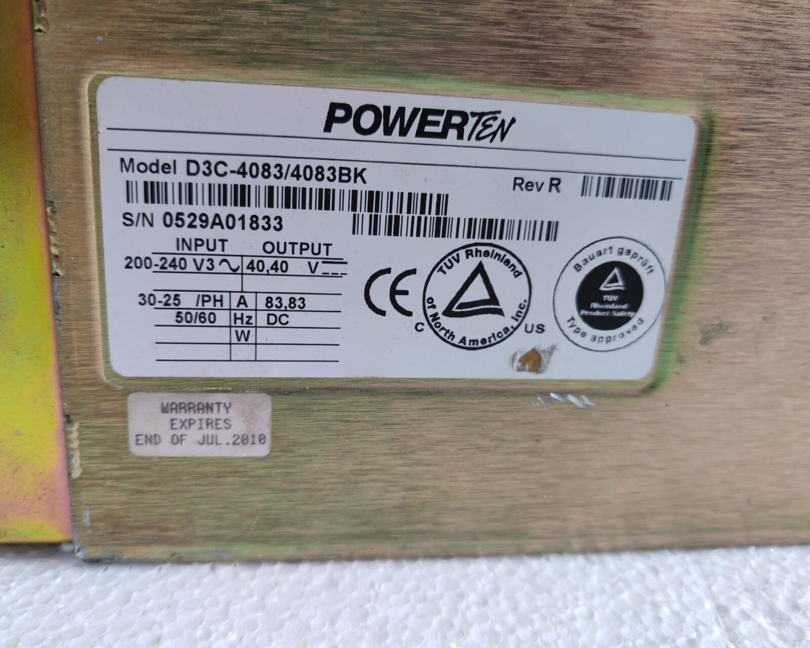 NUVONYX D3C-4083/4083BK NUVONYX D3C-4083/4083BK Rev: R Power Supply - Without Cable 2