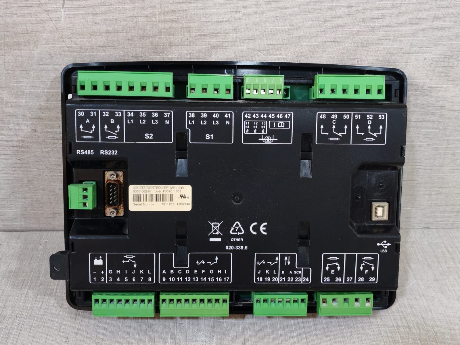 Deep Sea Electronics DSE 335 DEEP SEA ELECTRONICS DSE 335 ATS CONTROLLER 12/24V 6
