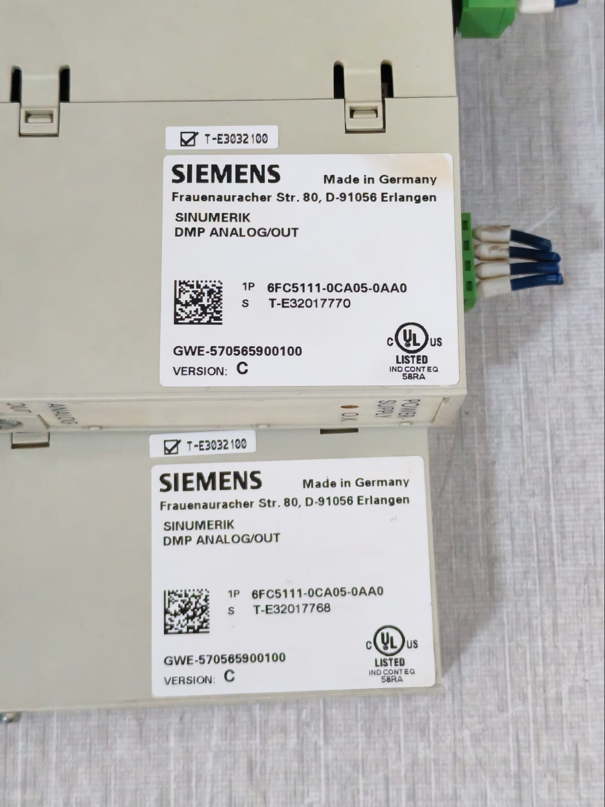 Siemens 6FC5111-0CA05-0AA0 Siemens Sinumerik 6FC5111-0CA05-0AA0 DMP Analog Output Module 5