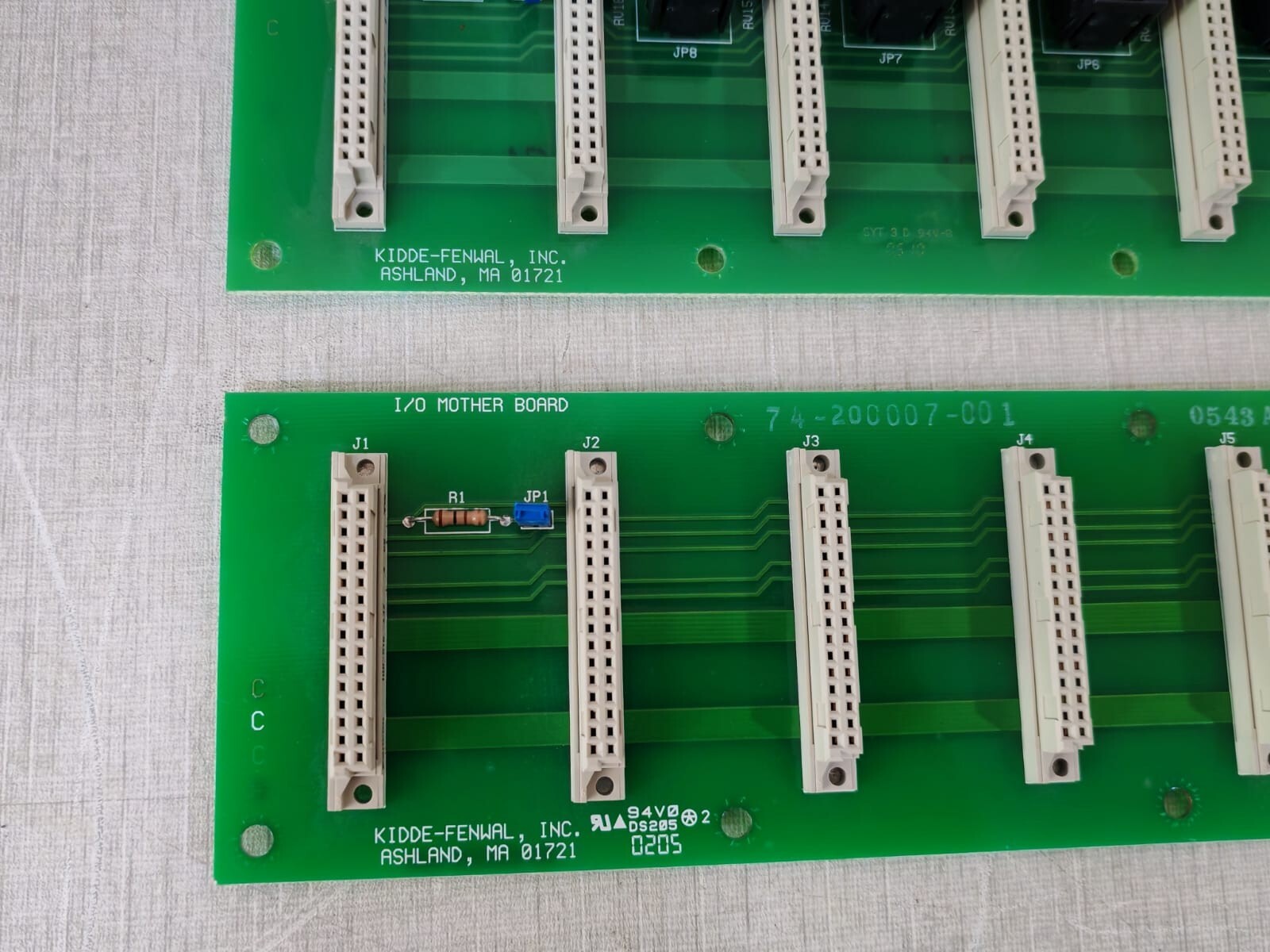 Kidde Fenwal 74-200017-001 and 74-20007-001 Kidde Fenwal 74-200017-001 TI-LOOP Controller MotherBoard and 74-20007-001 Board 2
