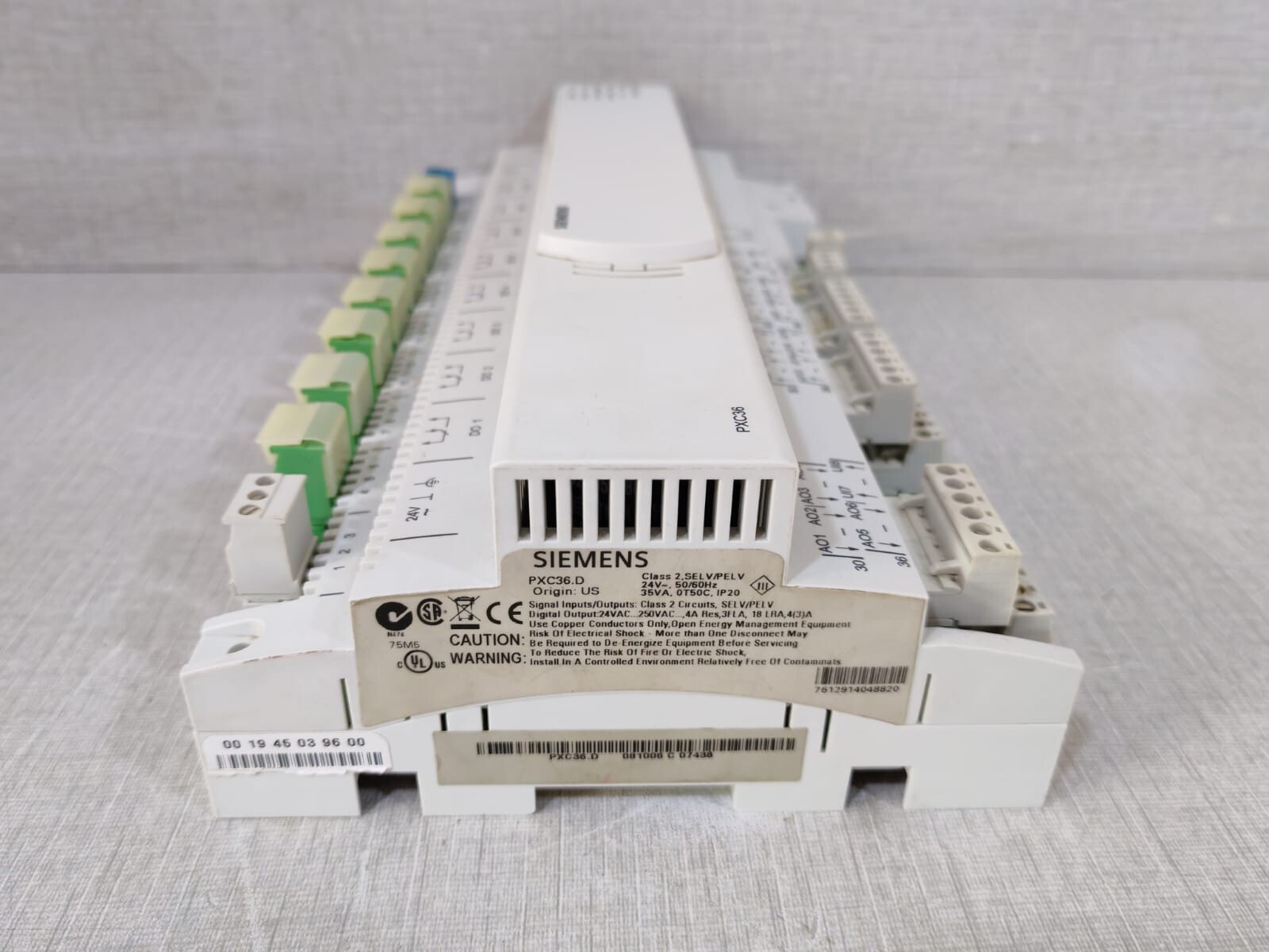 Siemens PXC36.D SIEMENS PXC36.D AUTOMATION STATION WITH 36 DATA POINTS AND BACNET ON LONTALK 5