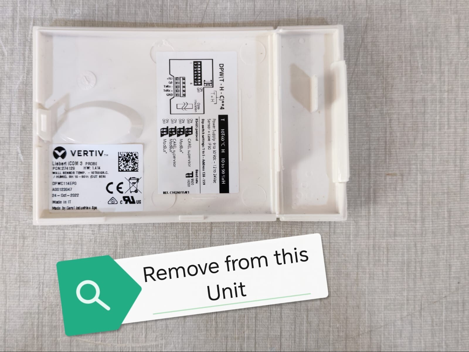 Vertiv DPWC114EP0 Vertiv DPWC114EP0 Wall Temperature and Humidity Sensor Replacement Board 7