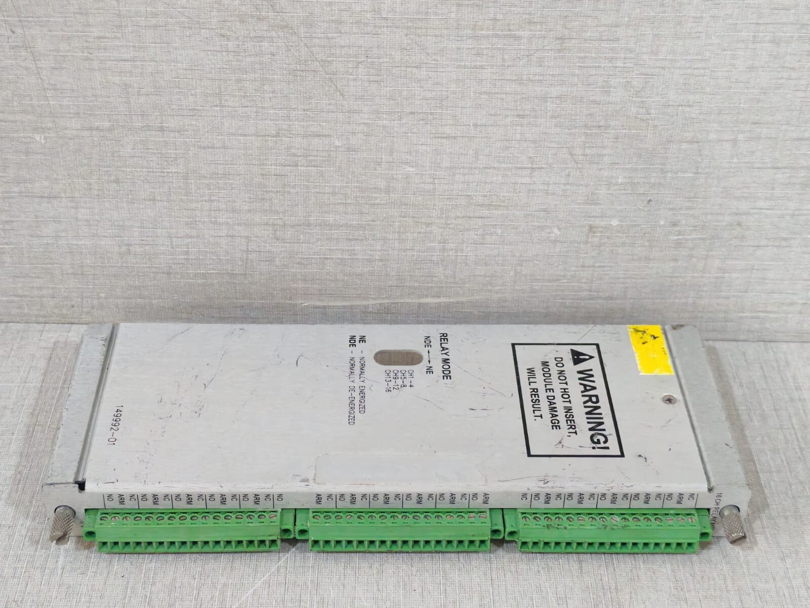 Bentley 149992-01 BENTLY NEVADA 149992-01 16 CH RELAY MODULE 7