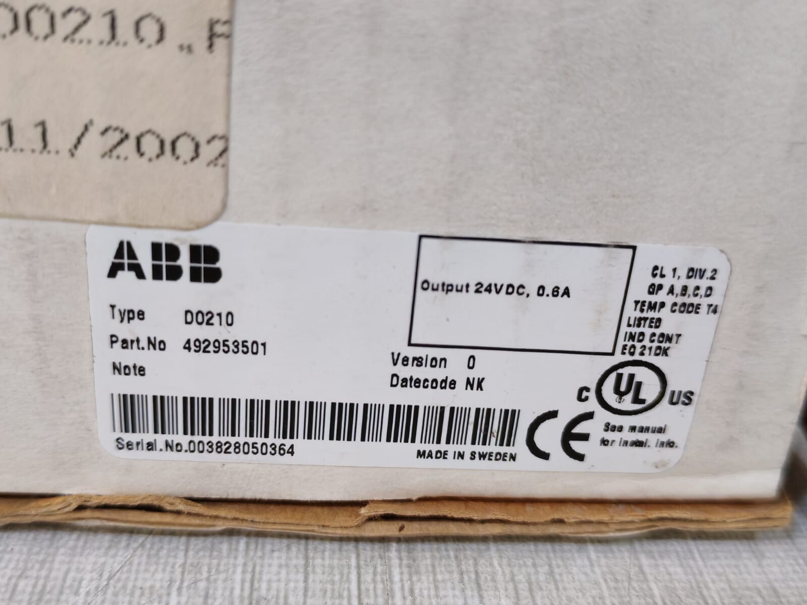 ABB 492953501 ABB DO210 Output Module 492953501 9