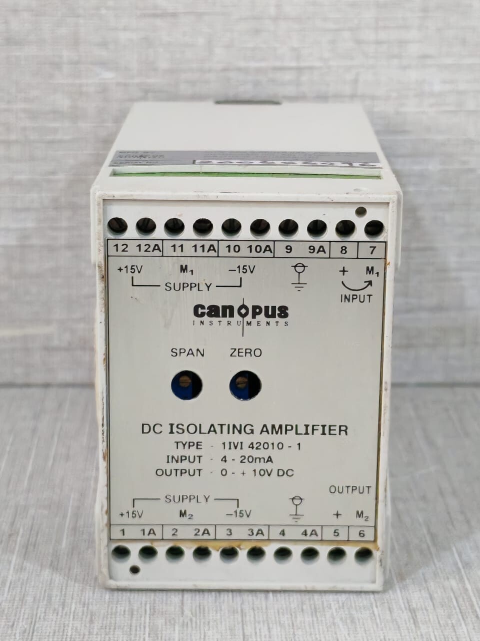 CANOPUS INSTRUMENTS 1IVI 42010-1 CANOPUS INSTRUMENTS 1IVI 42010-1 DC ISOLATING AMPLIFIER 3