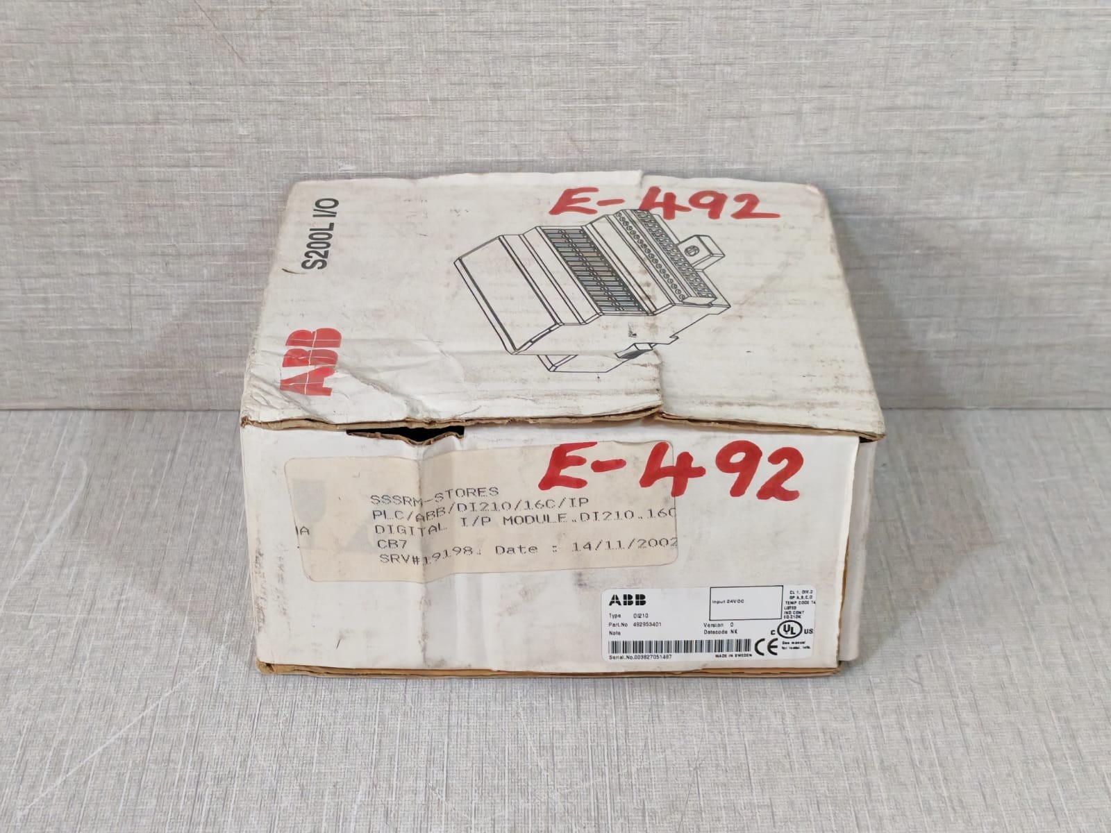 ABB 492953401 ABB DI210 Digital Input Module 492953401 10