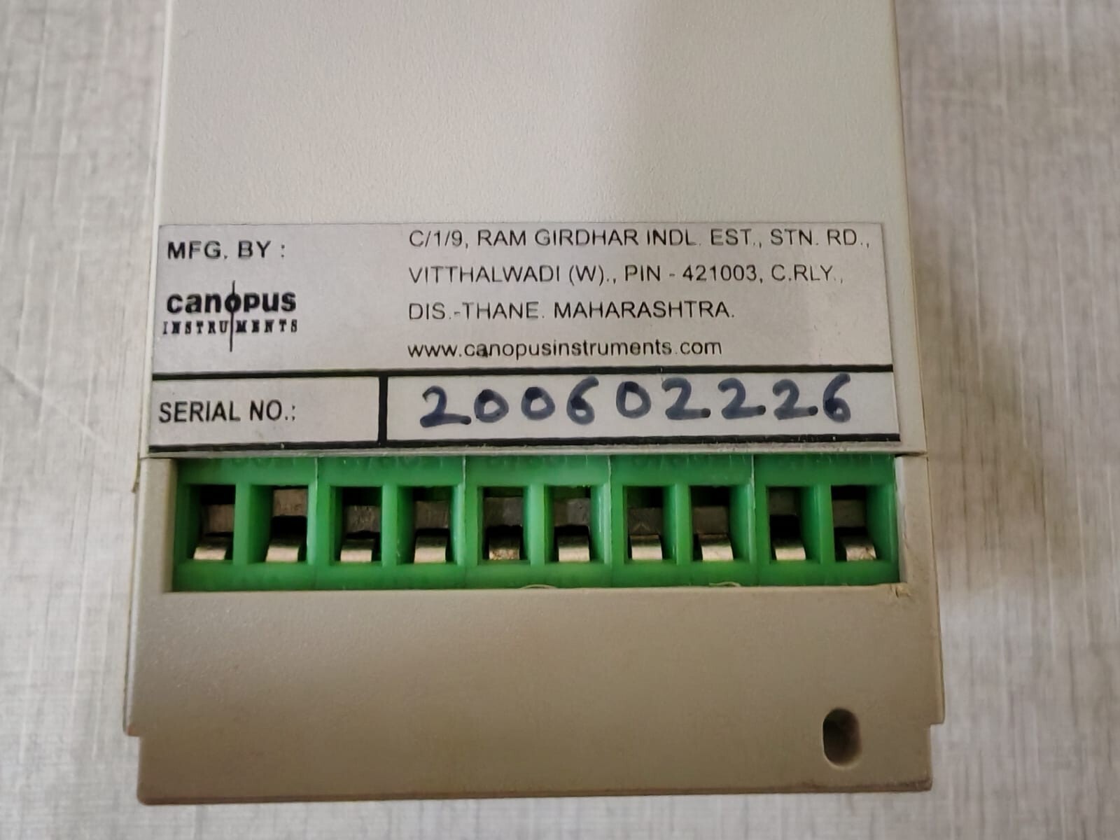 CANOPUS INSTRUMENTS 1VVI 1010-1 CANOPUS INSTRUMENTS 1VVI 1010-1 DC ISOLATING AMPLIFIER 3