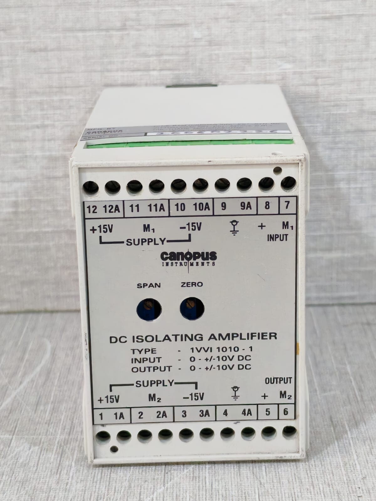 CANOPUS INSTRUMENTS 1VVI 1010-1 DC ISOLATING AMPLIFIER