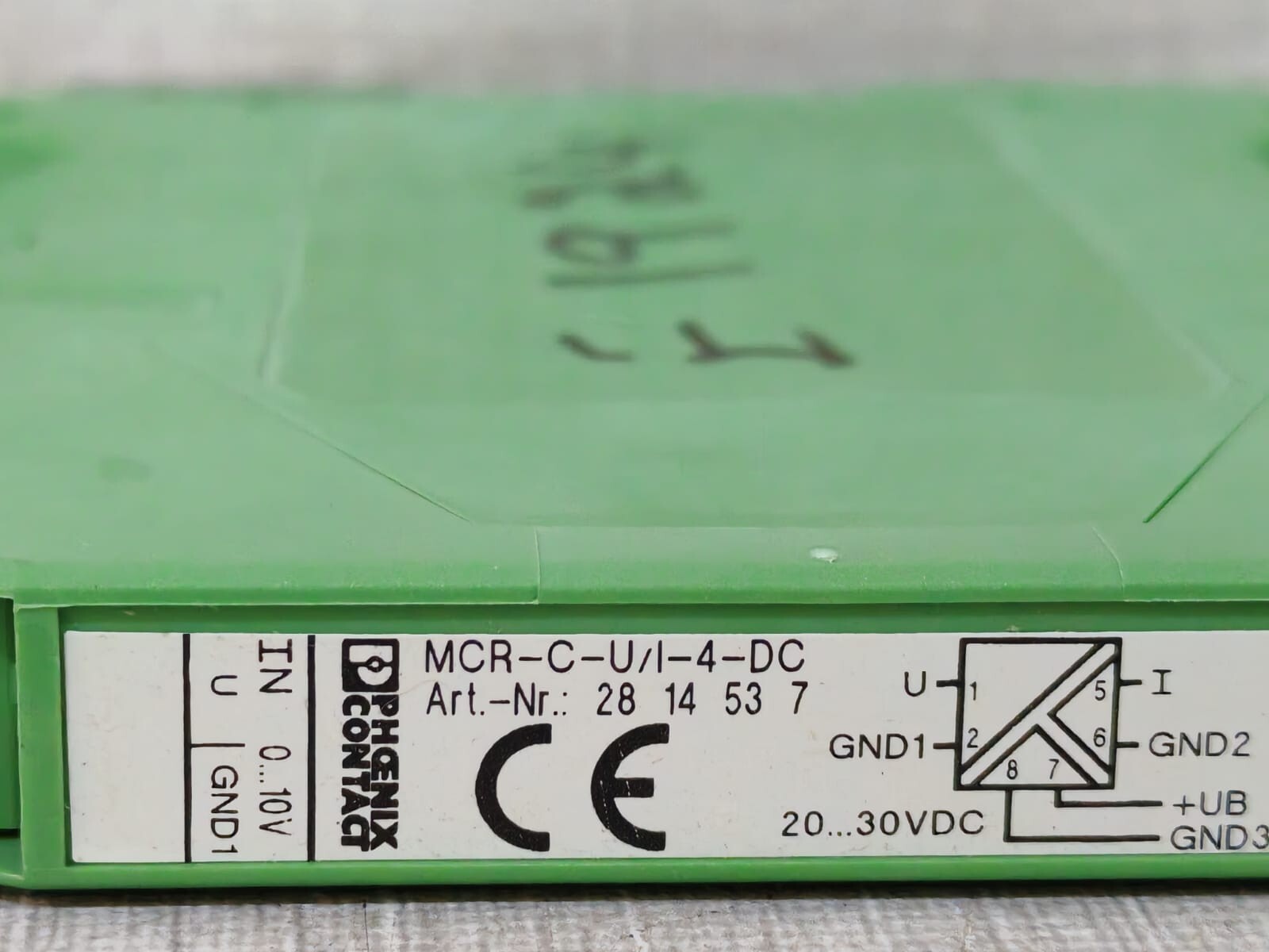 Phoenix Contact MCR-C-U/I-4-DC PHOENIX CONTACT MCR-C-U/I-4-DC ISOLATING AMPLIFIER 2814537 2