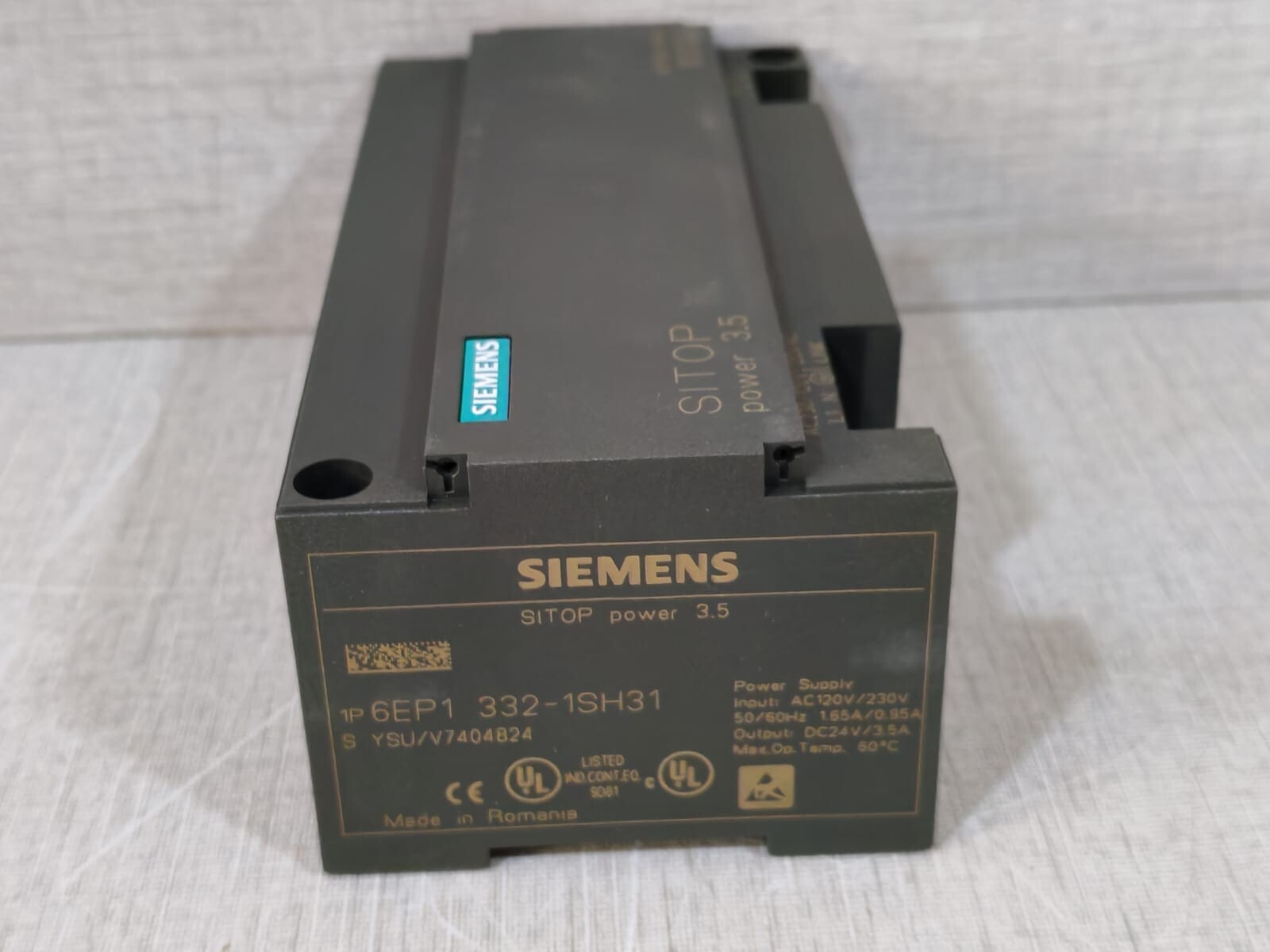 Siemens 6EP1332-1SH31 SIEMENS 6EP1332-1SH31 SITOP POWER 3.5 UNIVERSAL LINE STABILIZED POWER SUPPLY 5