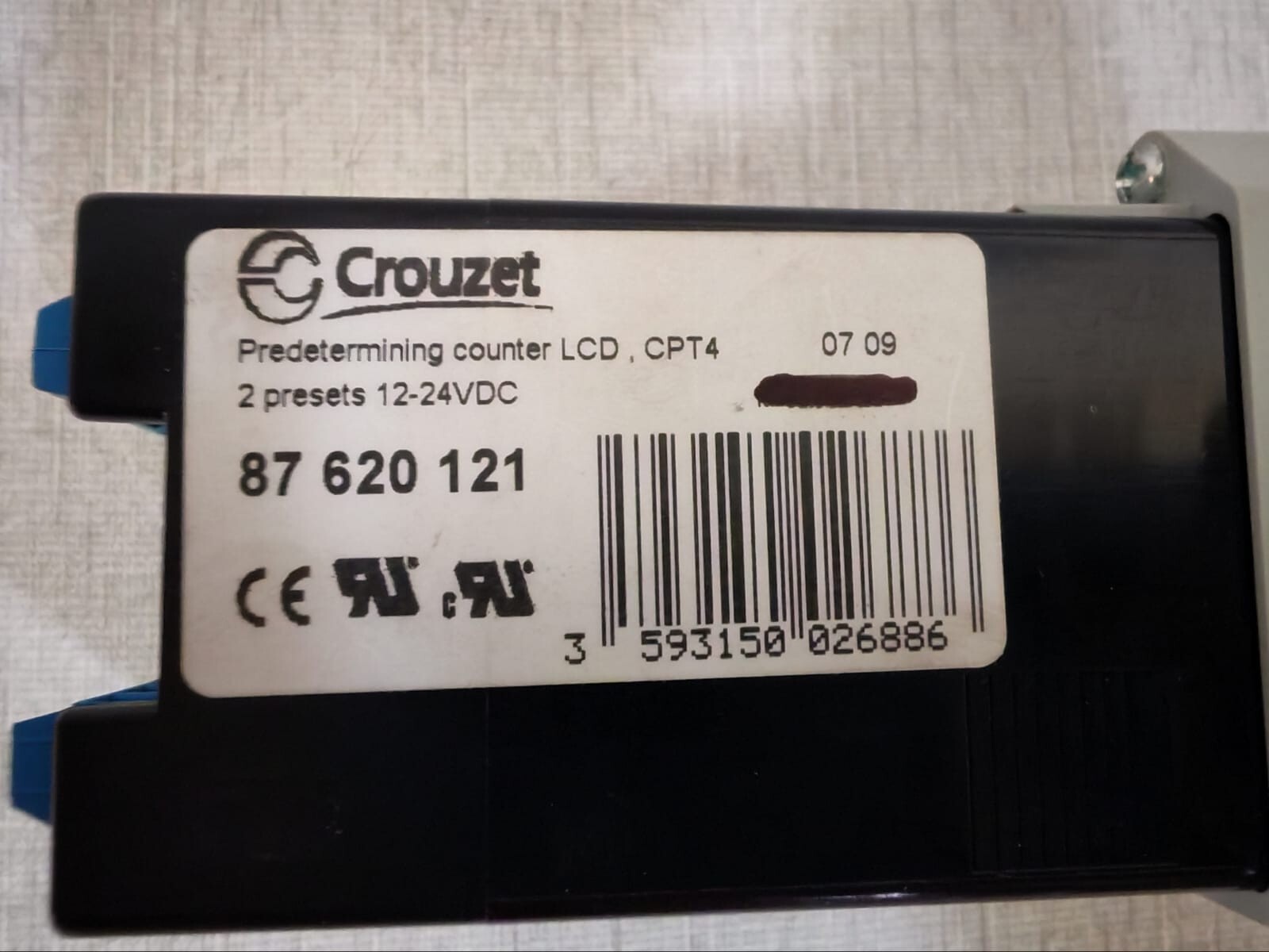 Crouzet 87 620 121 Crouzet CPT4 87 620 121 Predetermining Counter 4