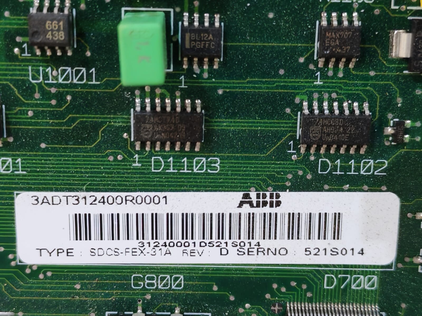 ABB 3ADT312400R0001 ABB SDCS-FEX-3.A REV.D SPEED CONTROL MOTHERBOARD 3ADT312400R0001 3