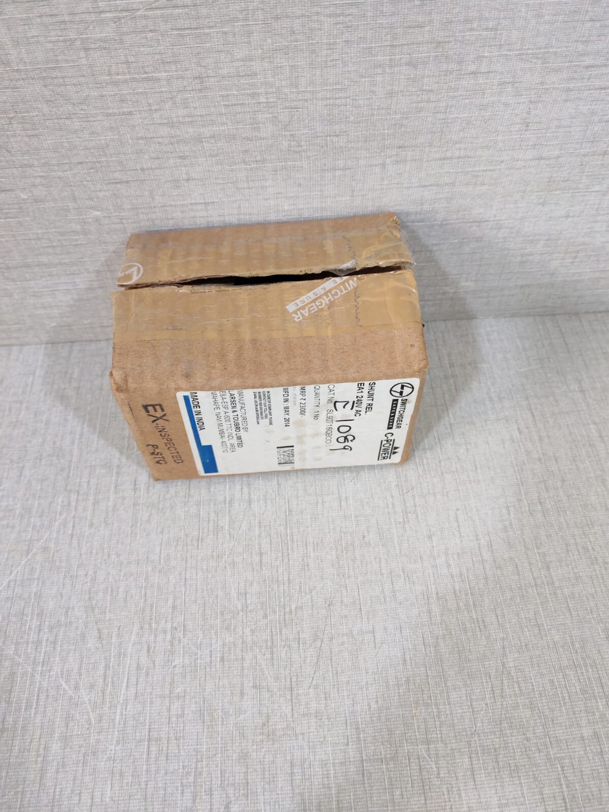Larsen & Toubro SL92718OBOO PCS. Larsen & Toubro SL92718OBOO 240 VAC Type EA1 Shunt Release 7
