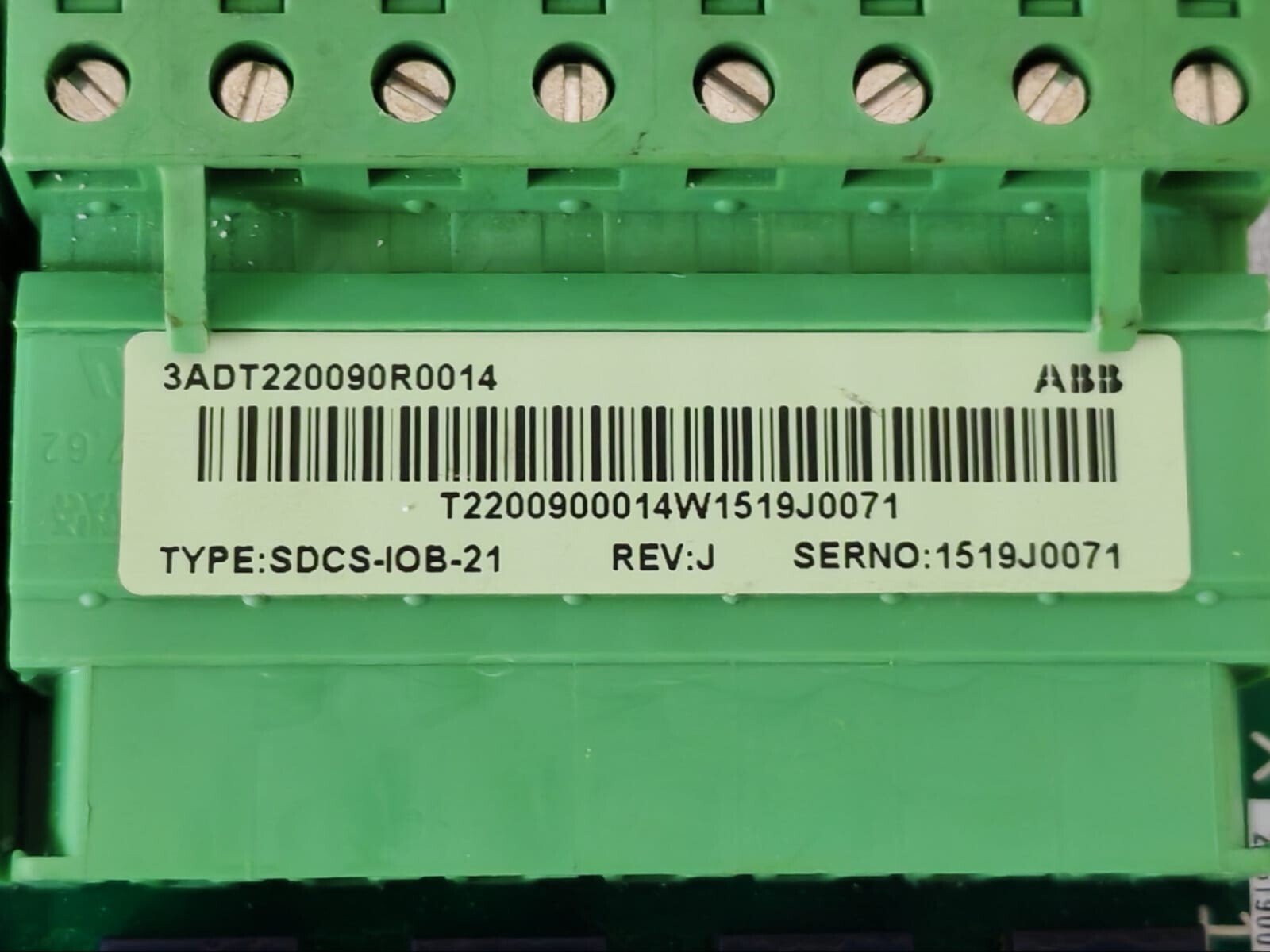 ABB ABB SDCS-IOB-21 ABB SDCS-IOB-21 PLC Module PCB Board 2