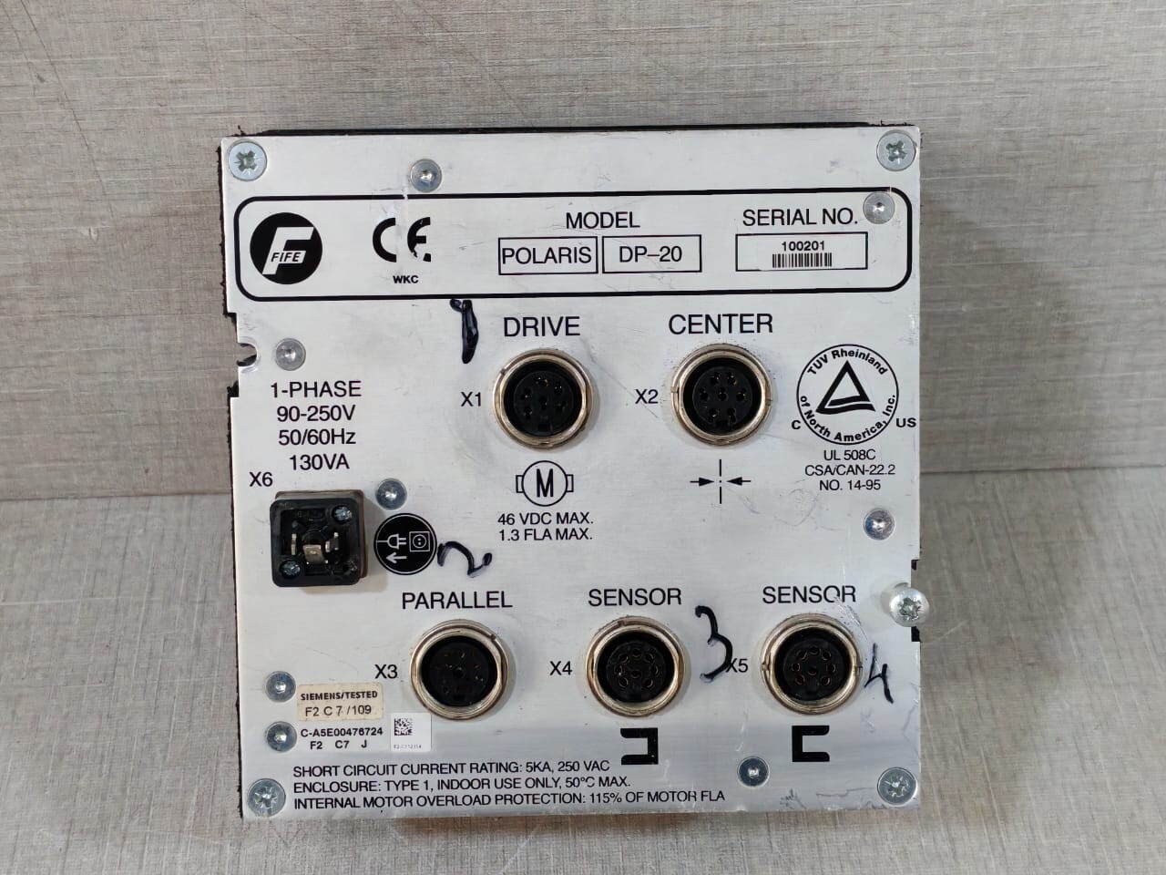 FIFE MAXCESS POLARIS DP-20 FIFE MAXCESS POLARIS DP-20 WEB GUIDE CONTROLLER 8