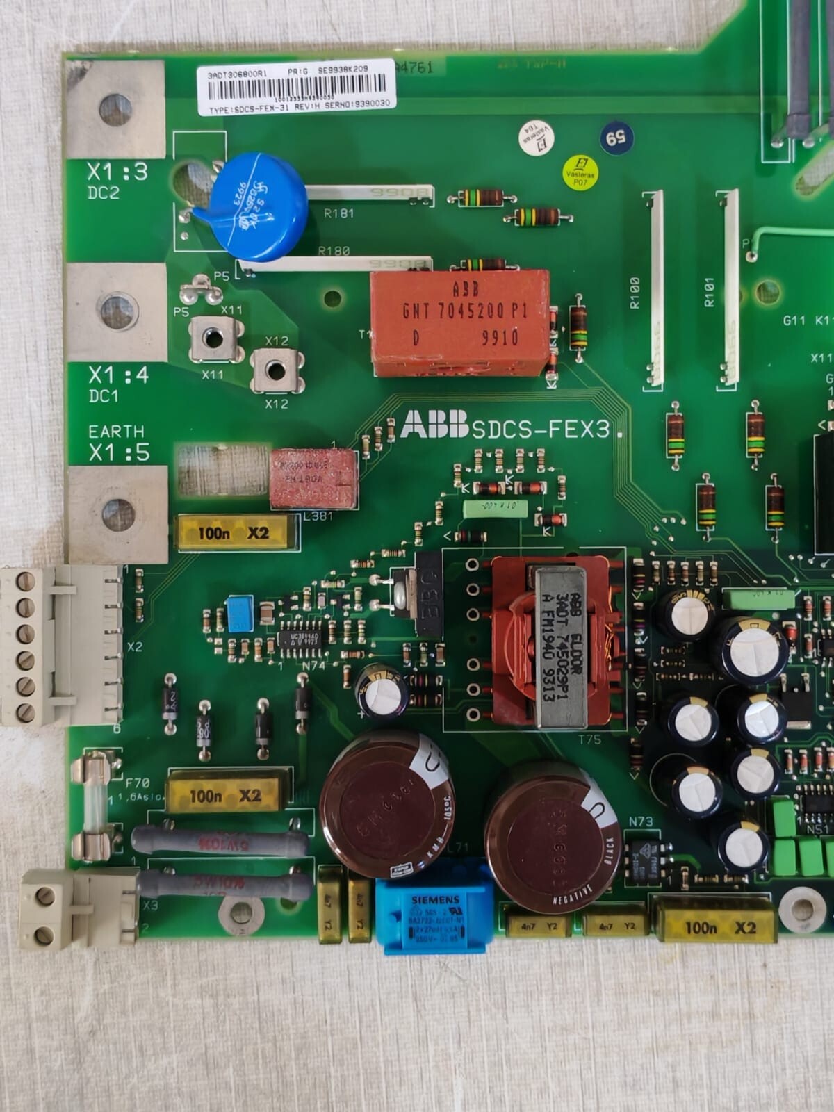 ABB 3ADT306800R1 ABB SDCS-FEX3 Motherboard 3ADT306800R1 PCB Board 7