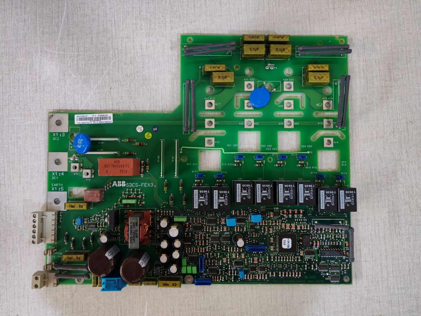 ABB 3ADT306800R1 ABB SDCS-FEX3 Motherboard 3ADT306800R1 PCB Board 8